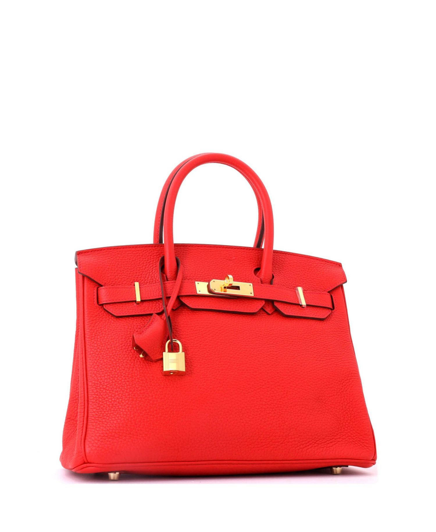 Birkin 30 Handbag Red Togo with Gold Hardware