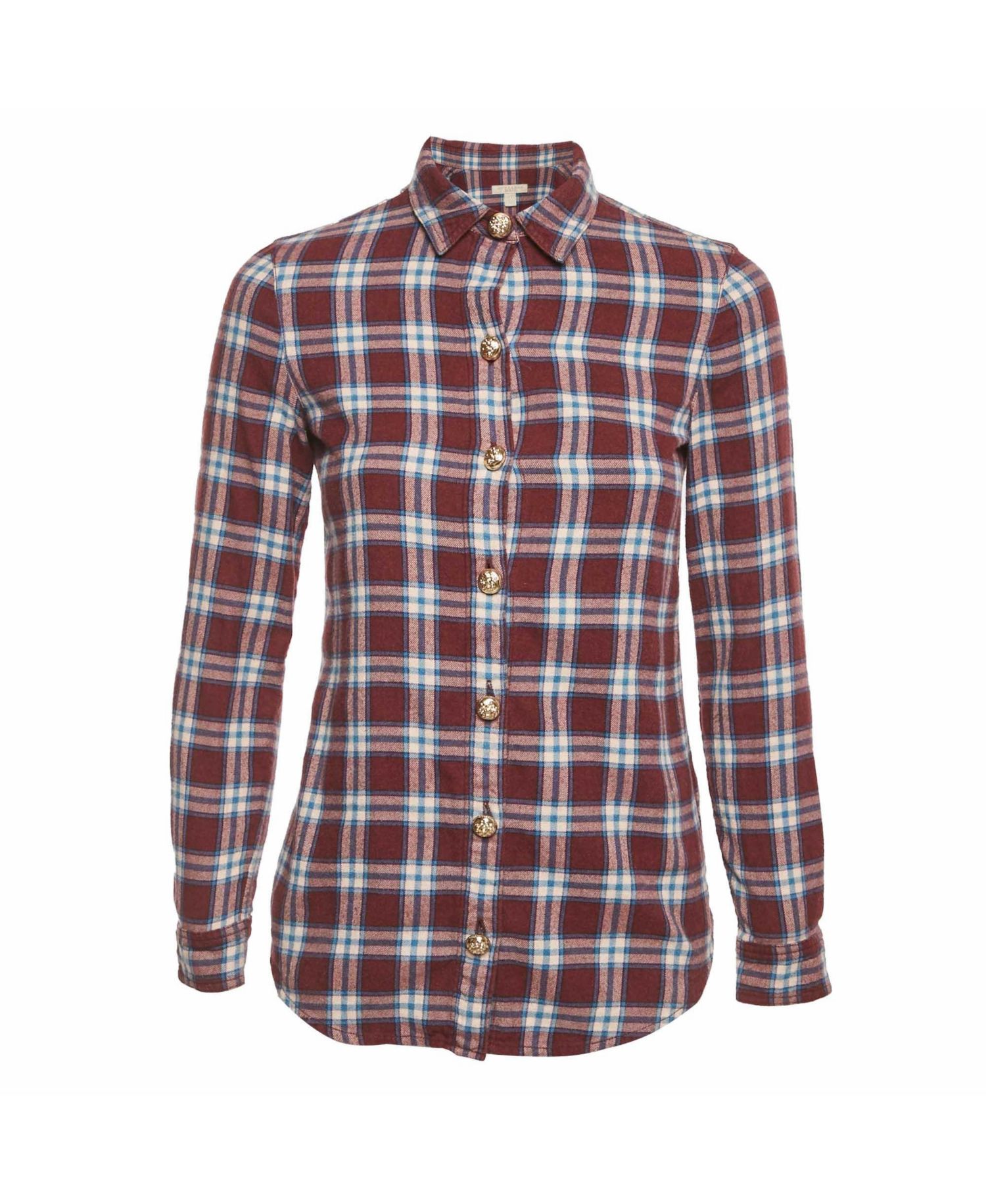 Women's Burgundy Cotton Top