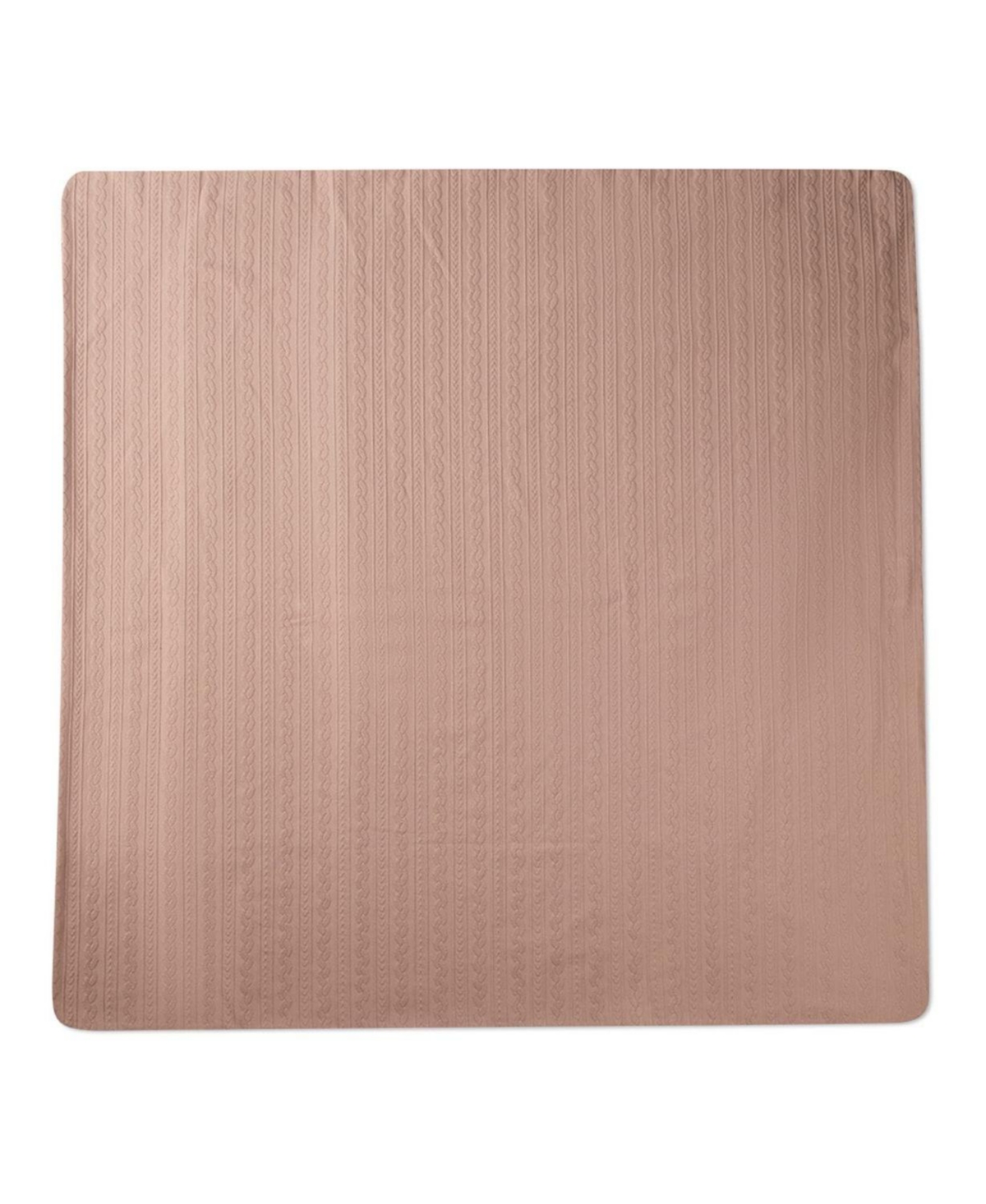 MeMoi Baby Faux-Cable Cotton-Rich Textured Swaddling Blanket