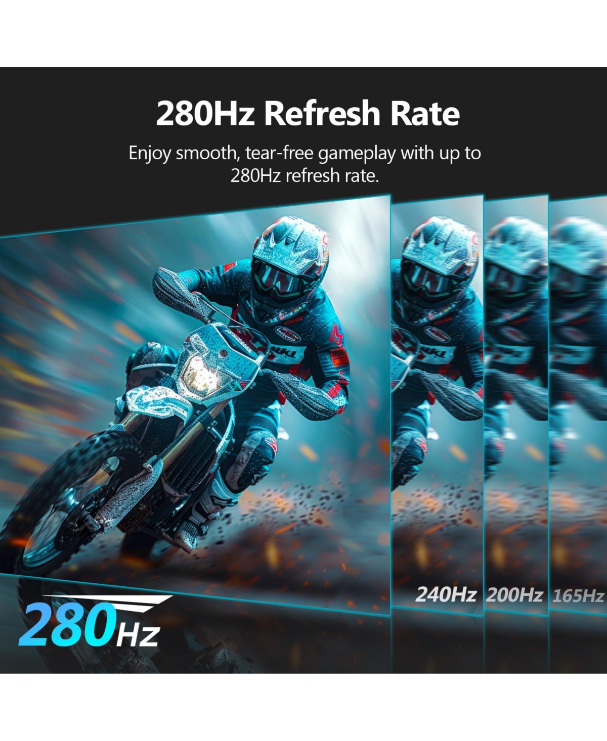 Z-edge UG27P- 27 inch 1080P Full Hd 1920 x 1080 280 Hz 1 ms Curved Gaming Monitor, Hdmi x 1, Dp x 1
