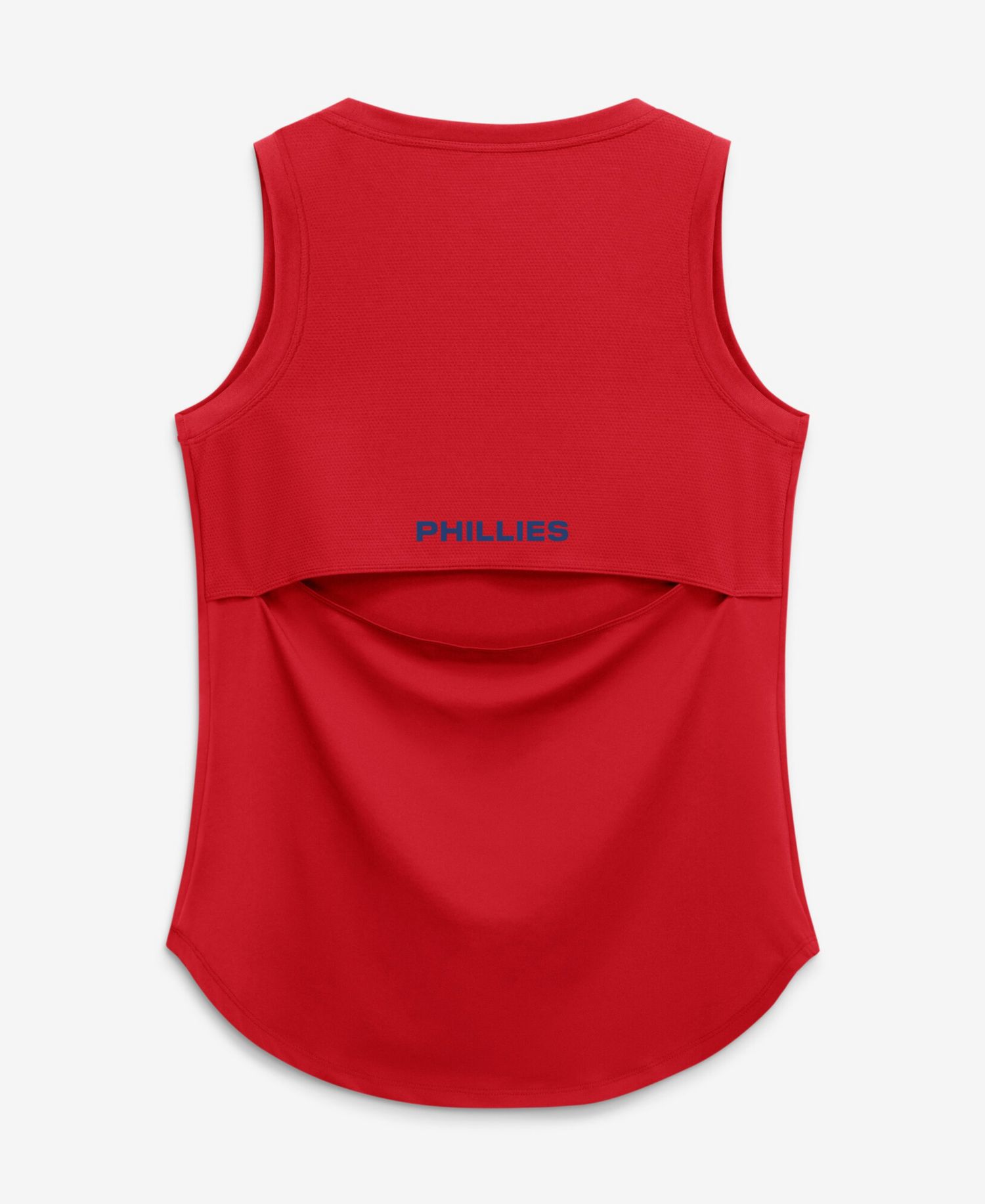 Women's Red Philadelphia Phillies Draped Mesh Back Performance Tank Top