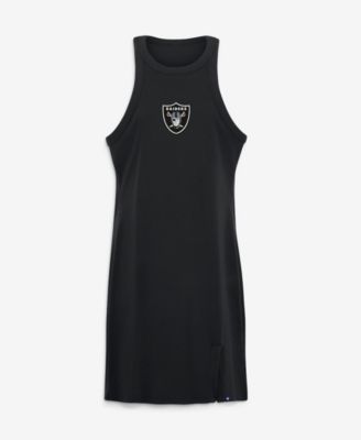 raiders dress for women Las Vegas All-Over Print Women's Back Cross Cami  Black-ASF Clothing forward look for the next Las Vegas Raiders game day Fanatics Women's Black Las Vegas