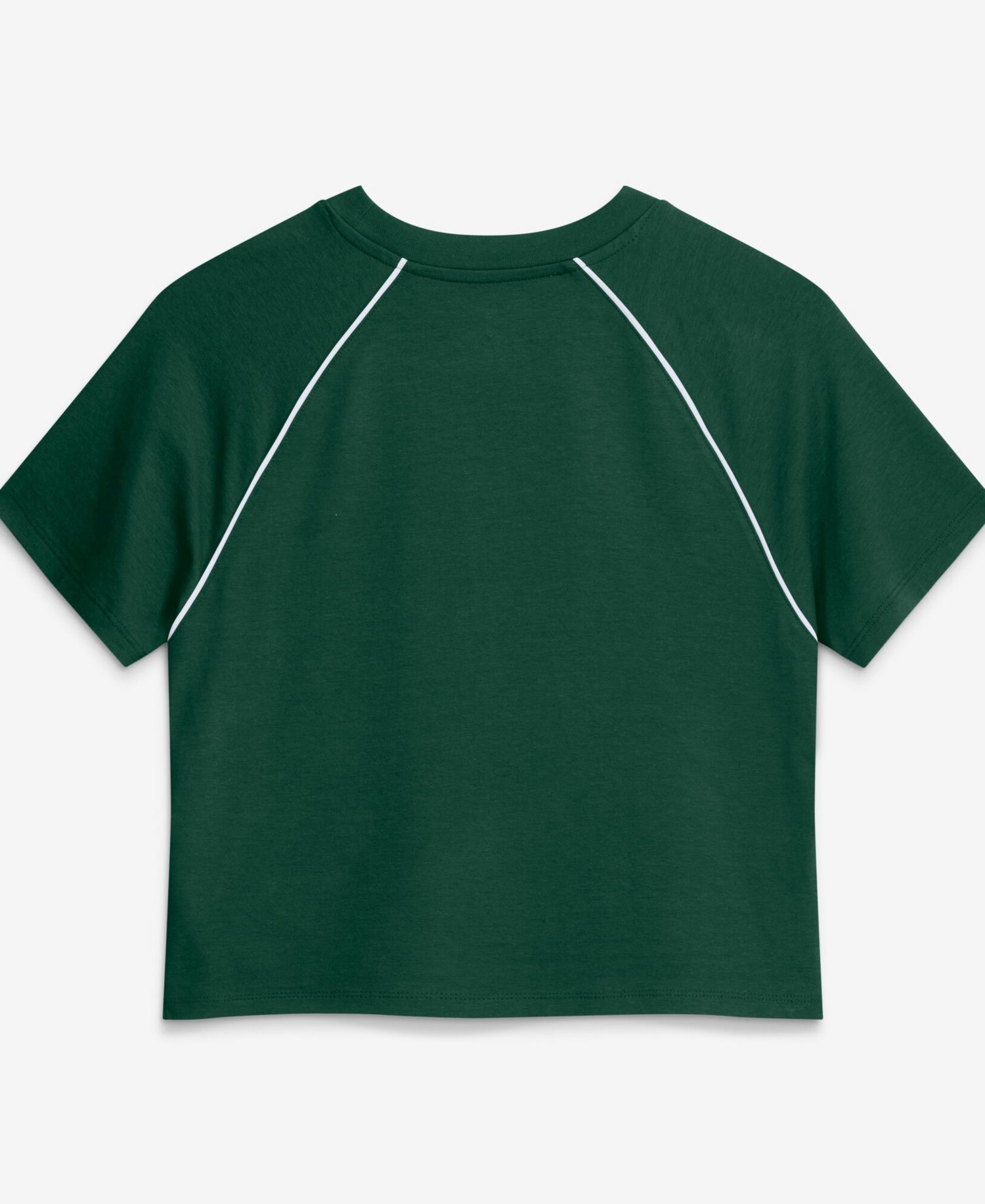 Women's Green Green Bay Packers Offensive Scheme Raglan Tri-Blend Cropped Top