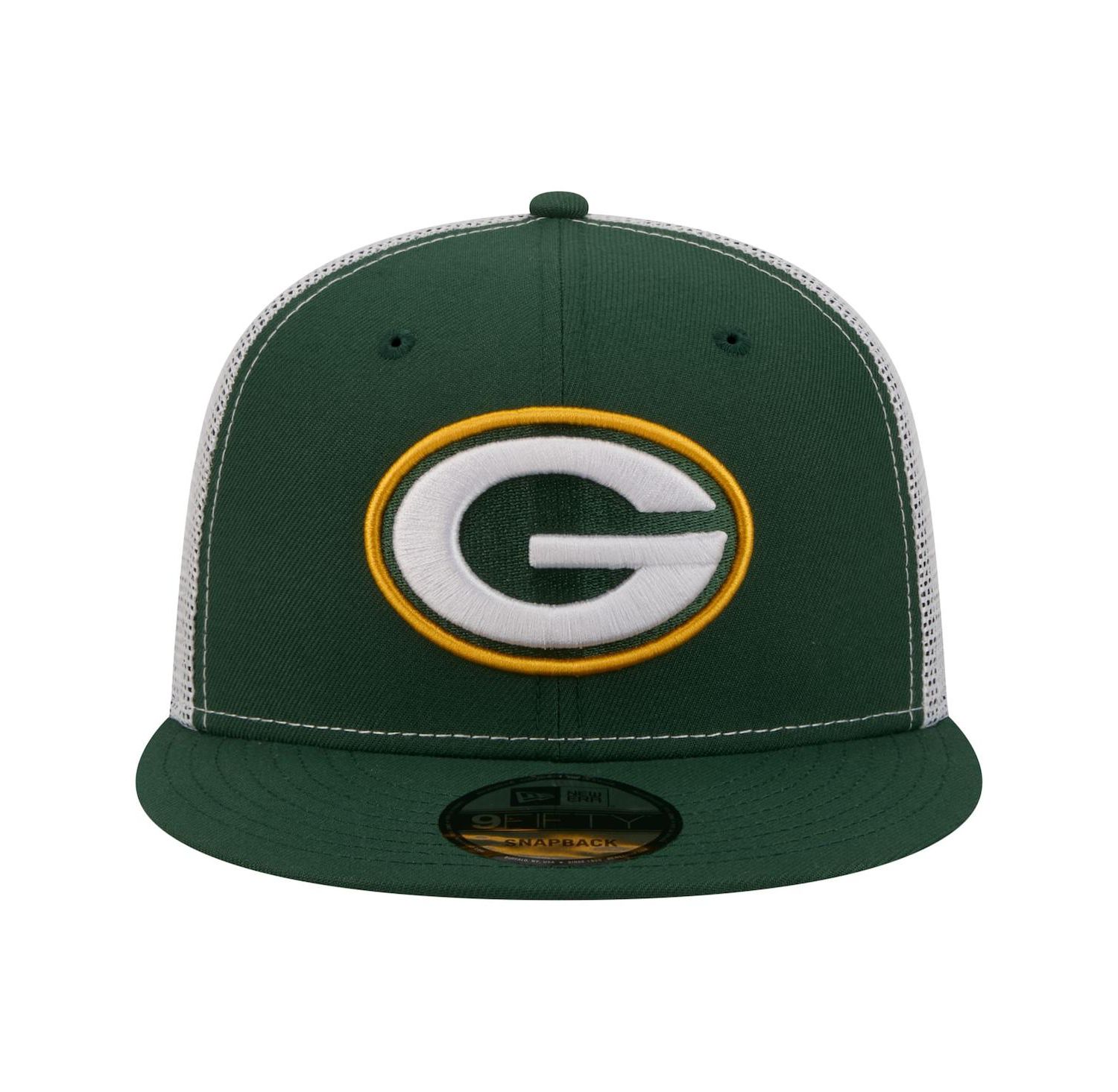 Men's Green Green Bay Packers Core Team 9FIFTY Trucker Snapback Hat