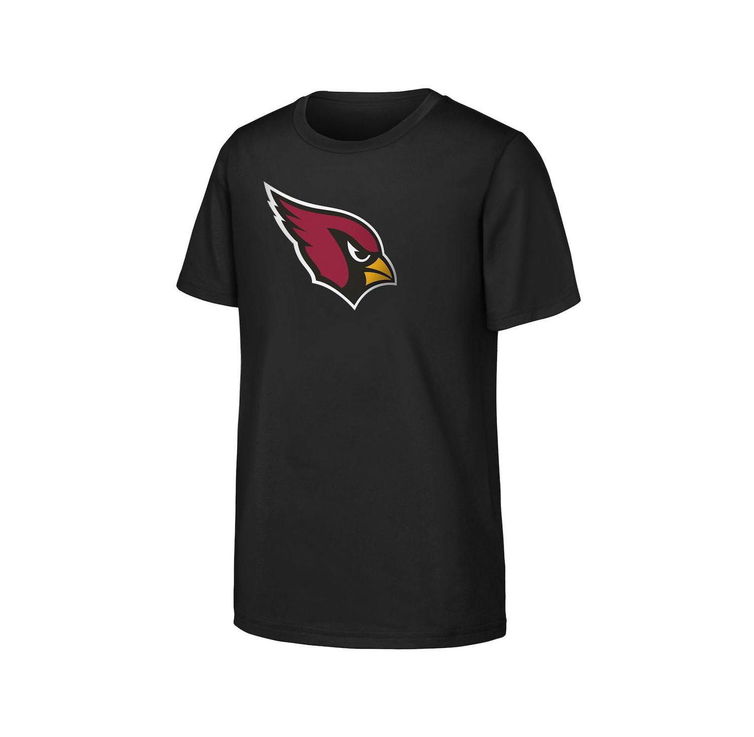 Big Boys and Girls Black Arizona Cardinals Primary Logo T-Shirt