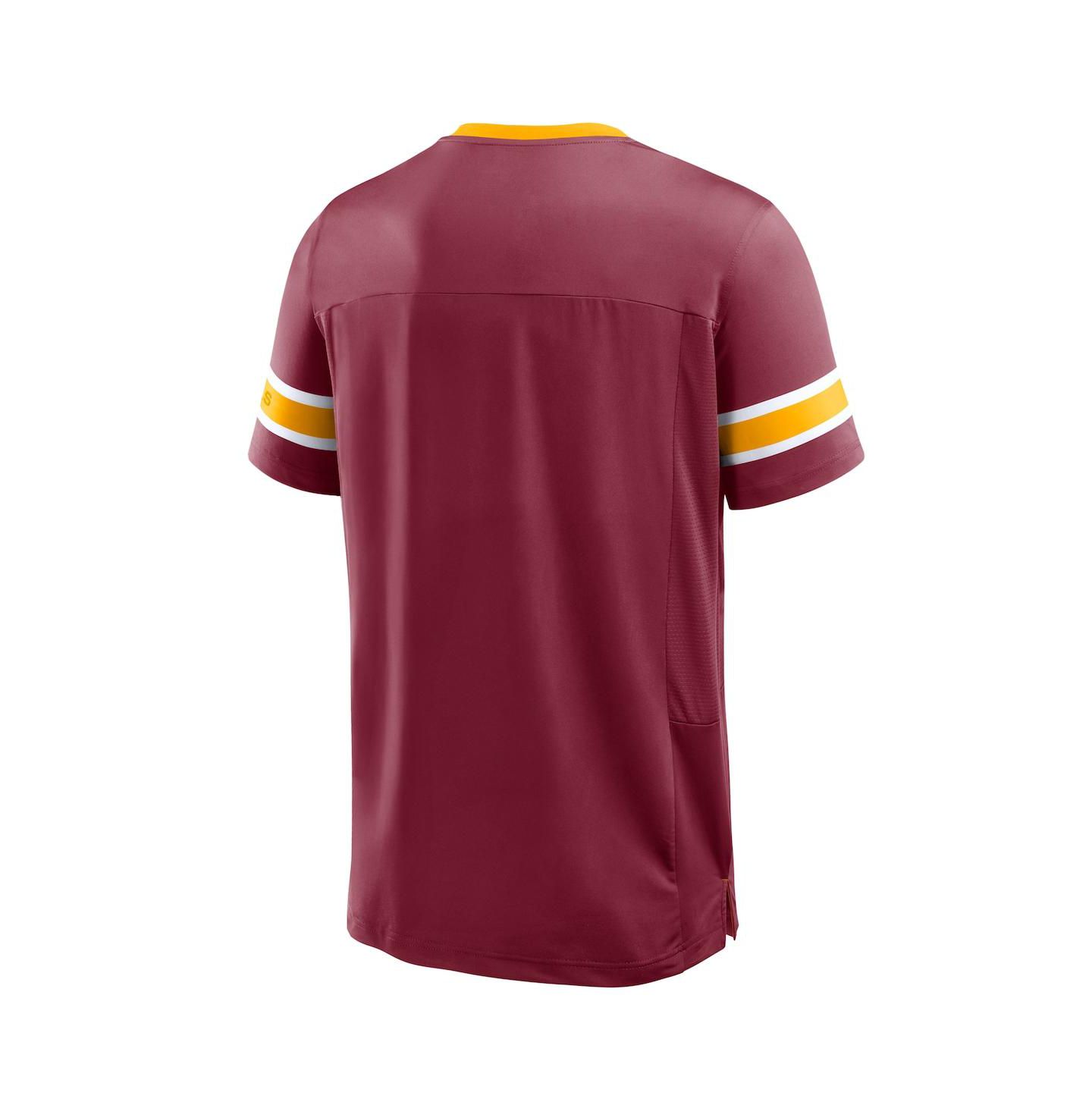 Мужская футболка Fanatics Burgundy Washington Commanders Hometown Premium Hashmark V-Neck — фото 3