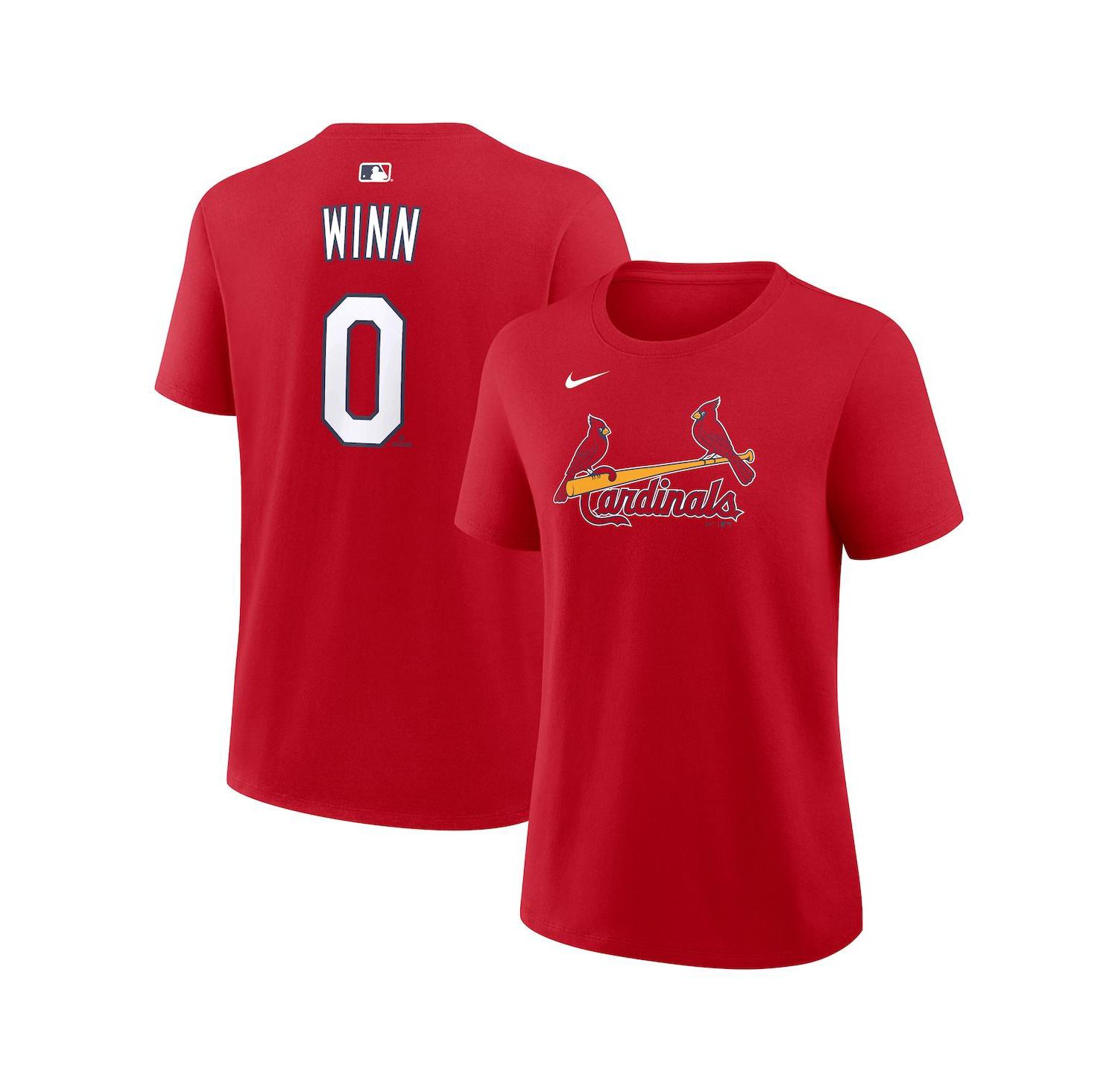 Women's Masyn Winn Red St. Louis Cardinals Name & Number T-Shirt