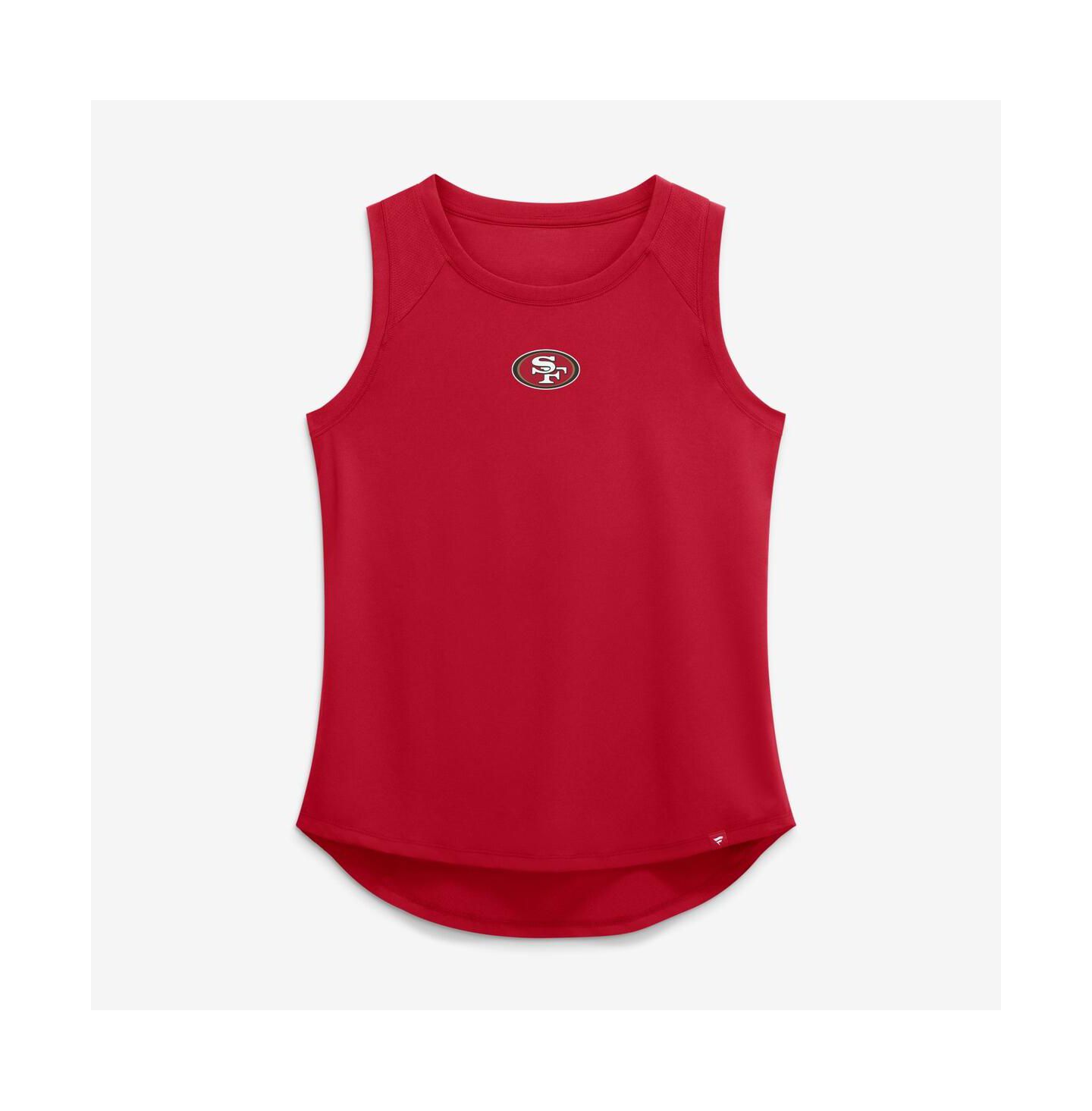 Женский топ Fanatics Scarlet San Francisco 49ers Draped Mesh Back Performance — фото 2
