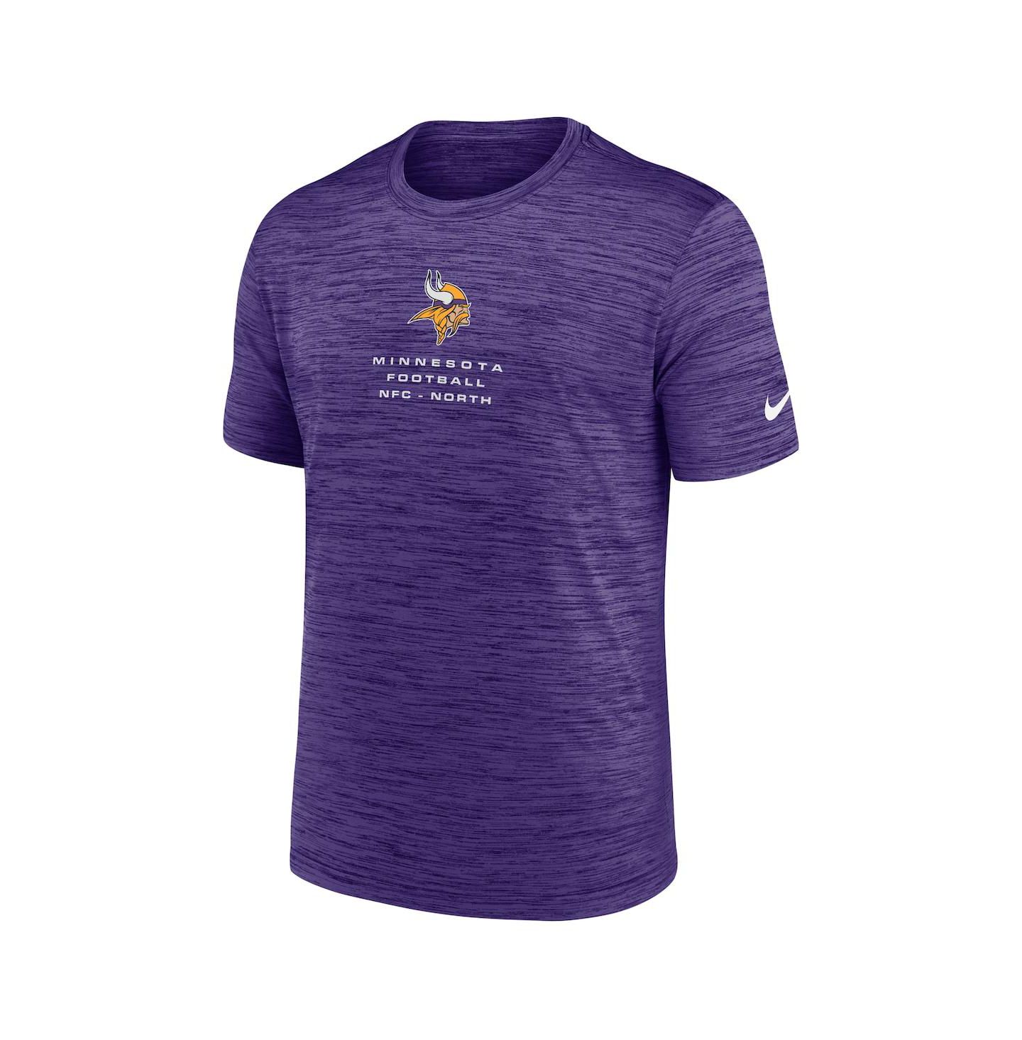 Мужская футболка Nike Purple Minnesota Vikings Velocity Ball Carrier Dri-FIT — фото 2