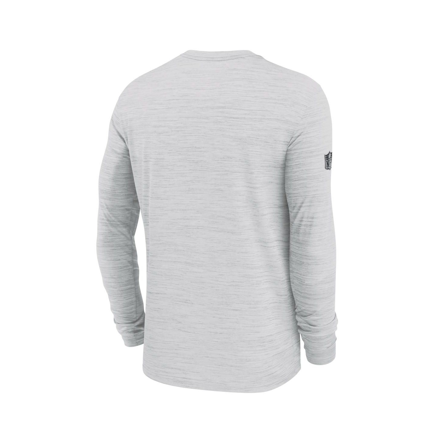 Мужская футболка Nike White Arizona Cardinals Sideline Offensive Transition Velocity Dri-FIT Long Sleeve — фото 3