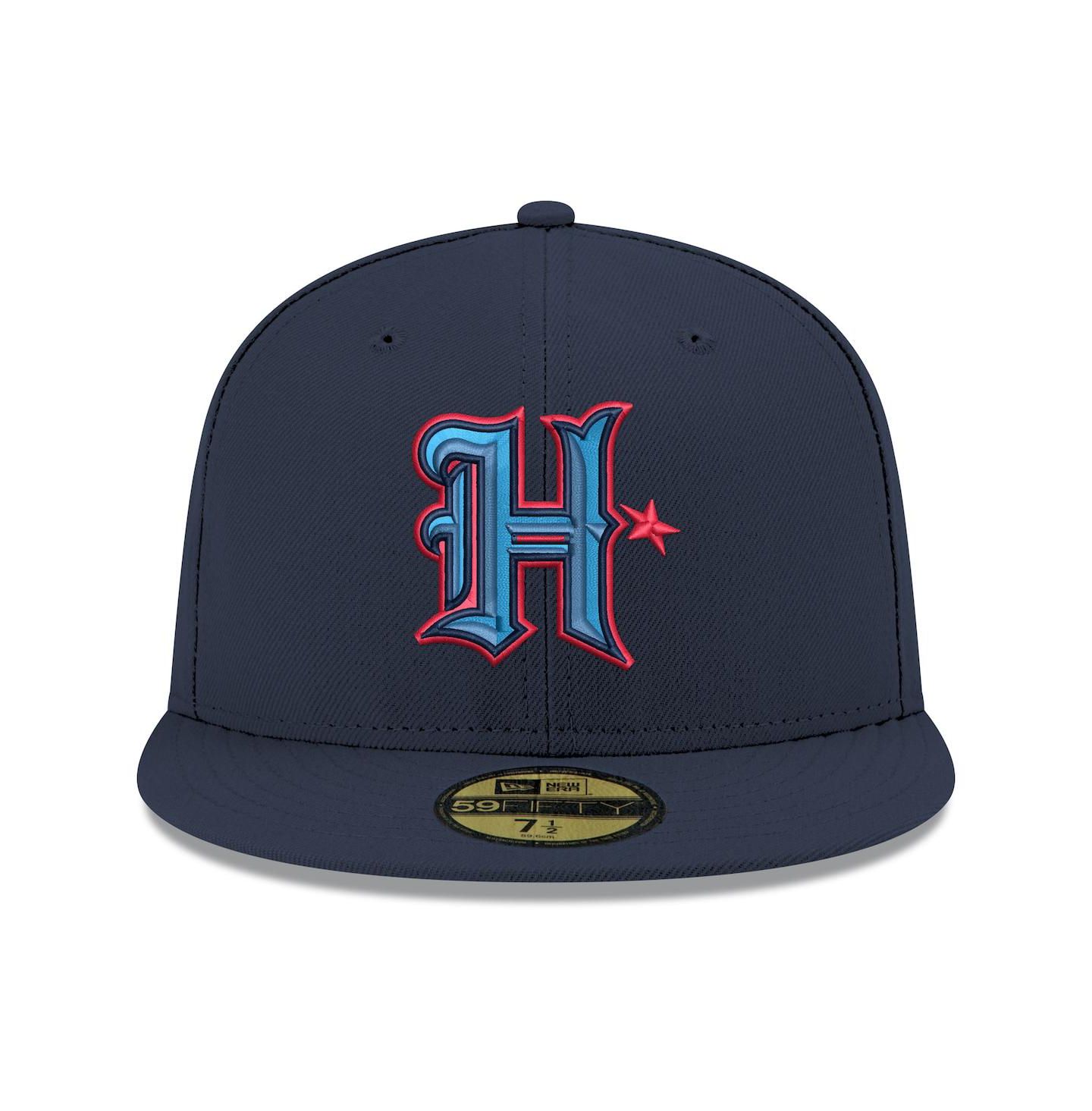 Мужская кепка New Era Navy Houston Texans 59FIFTY Fitted Hat — фото 2