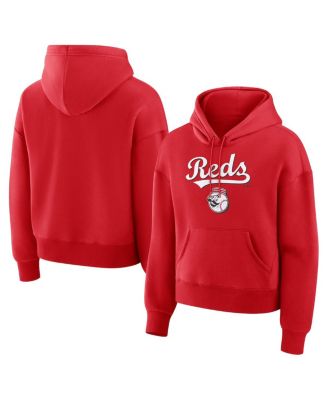 Women's Red Cincinnati Reds Lockup Legacy Fleece Hoodie