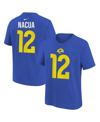 Big Boys and Girls Puka Nacua Royal Los Angeles Rams Name & Number T-Shirt