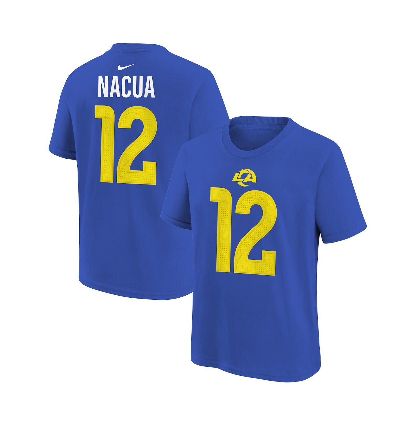 Детская футболка Nike Puka Nacua Royal Los Angeles Rams Name & Number — фото 1