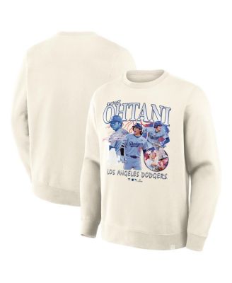 Men's Shohei Ohtani Cream Los Angeles Dodgers Montage Legacy Sweatshirt