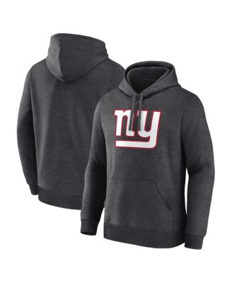 Men's Heather Charcoal New York Giants Primary Logo Hoodie