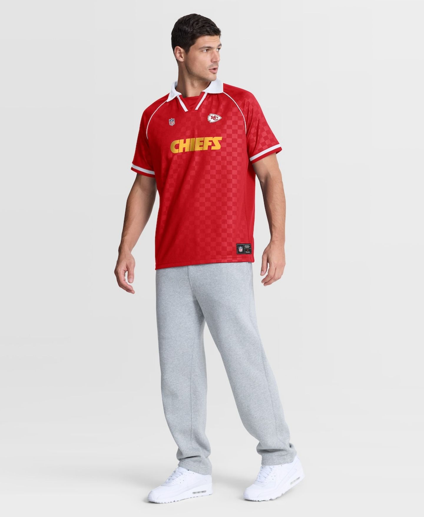 Мужская рубашка-поло Fanatics Kansas City Chiefs Homerun, V-образный вырез, Red/White — фото 5