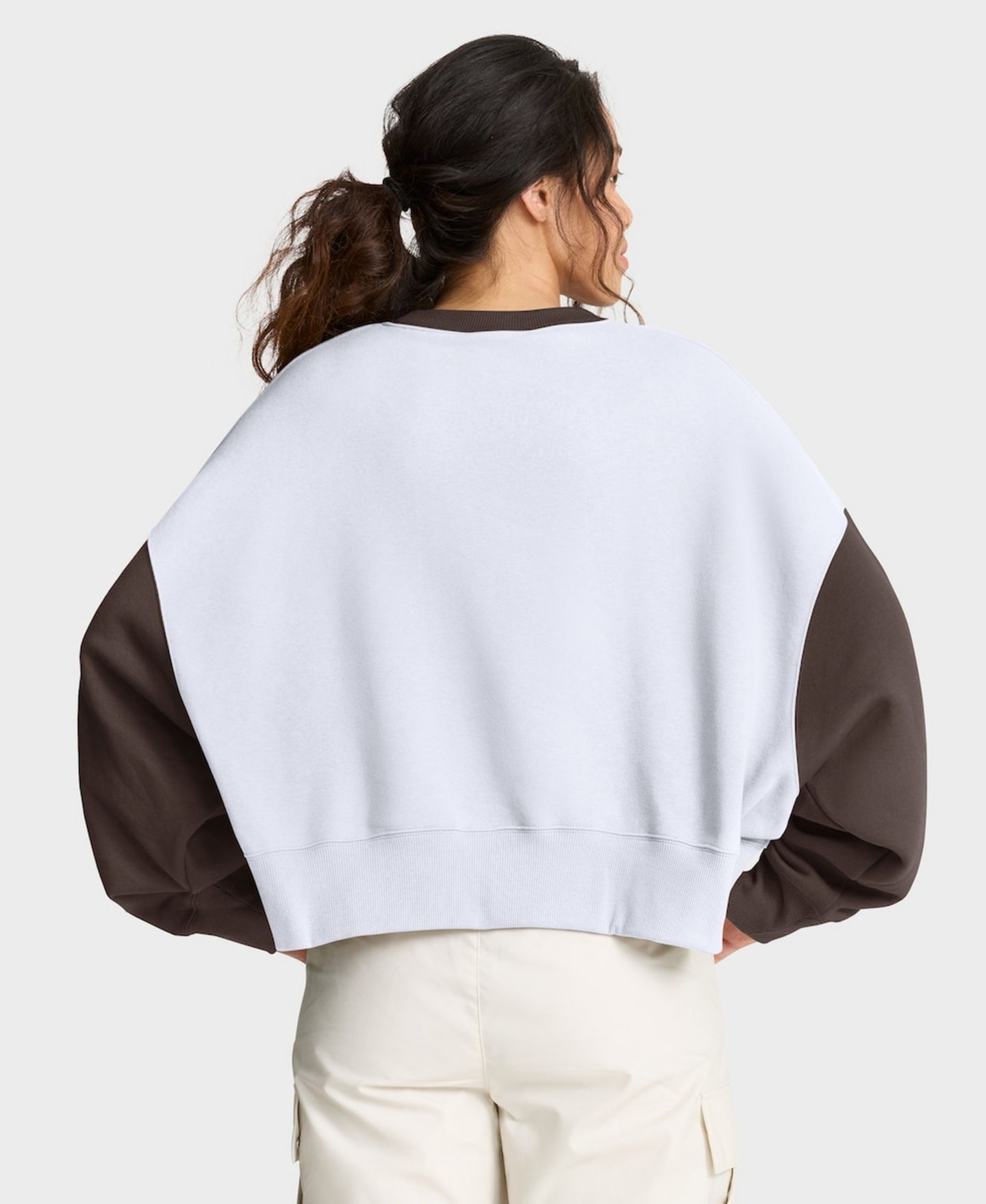 Женская толстовка Nike White/Brown San Diego Padres Oversized High Hip Fleece — фото 4