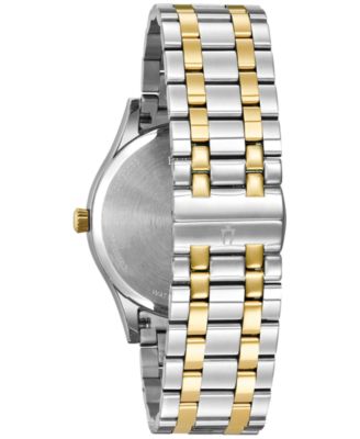 Men's Diamond Accent Two-Tone Stainless Steel Bracelet Watch 40mm 98D130