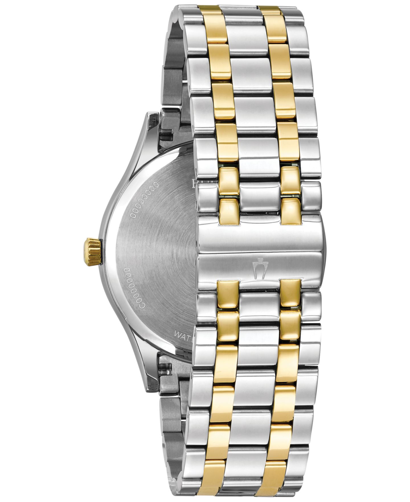 Мужские часы Bulova Diamond Accent Two-Tone Stainless Steel Bracelet Watch 40mm 98D130 — фото 3