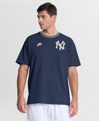 Men's Navy New York Yankees Cooperstown Collection Ringer T-Shirt