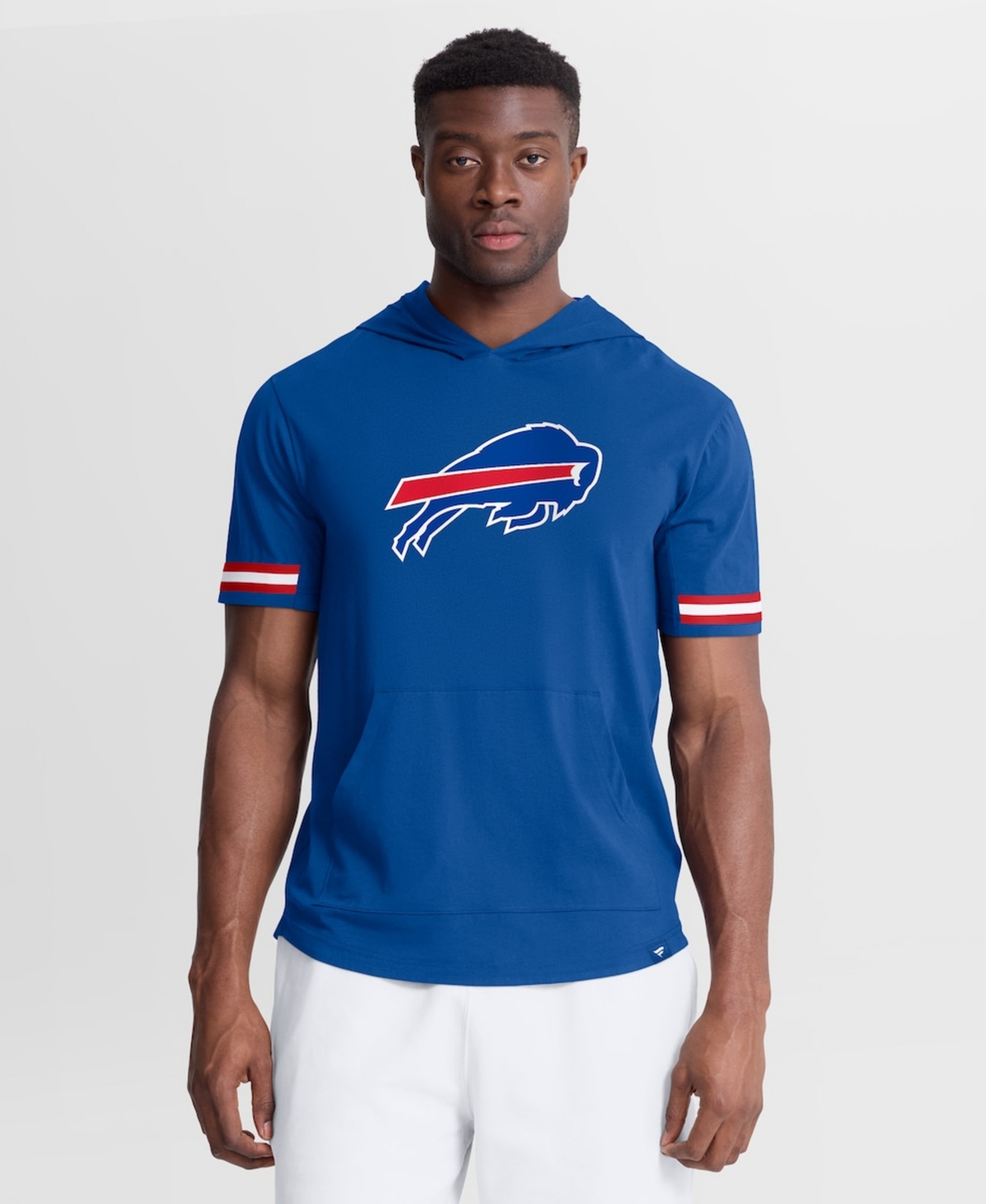 Fanatics Men's Royal Buffalo Bills Optimal Play Short Sleeve Hooded T-Shirt - Royal, Red