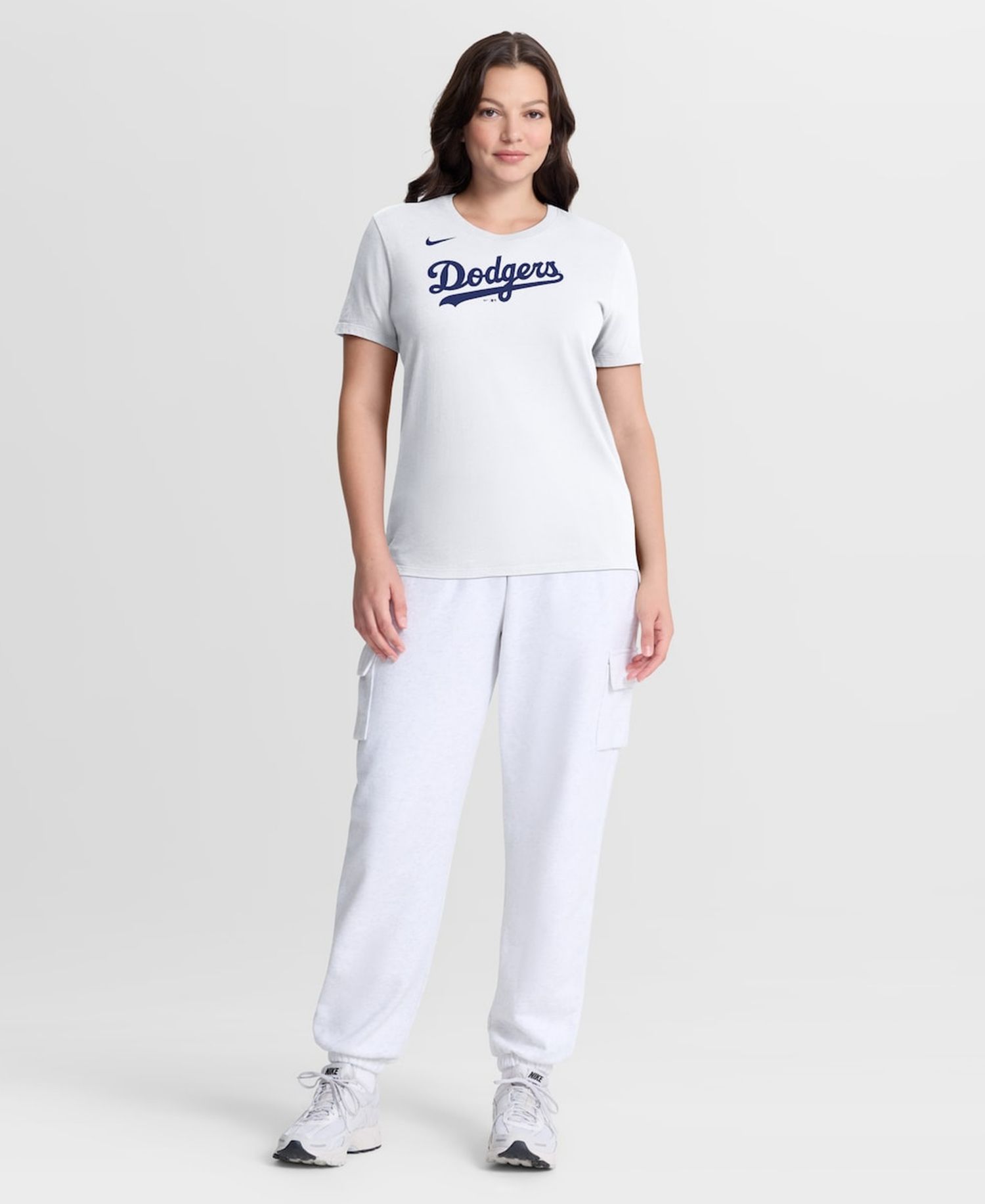 Women's White Los Angeles Dodgers Wordmark T-Shirt
