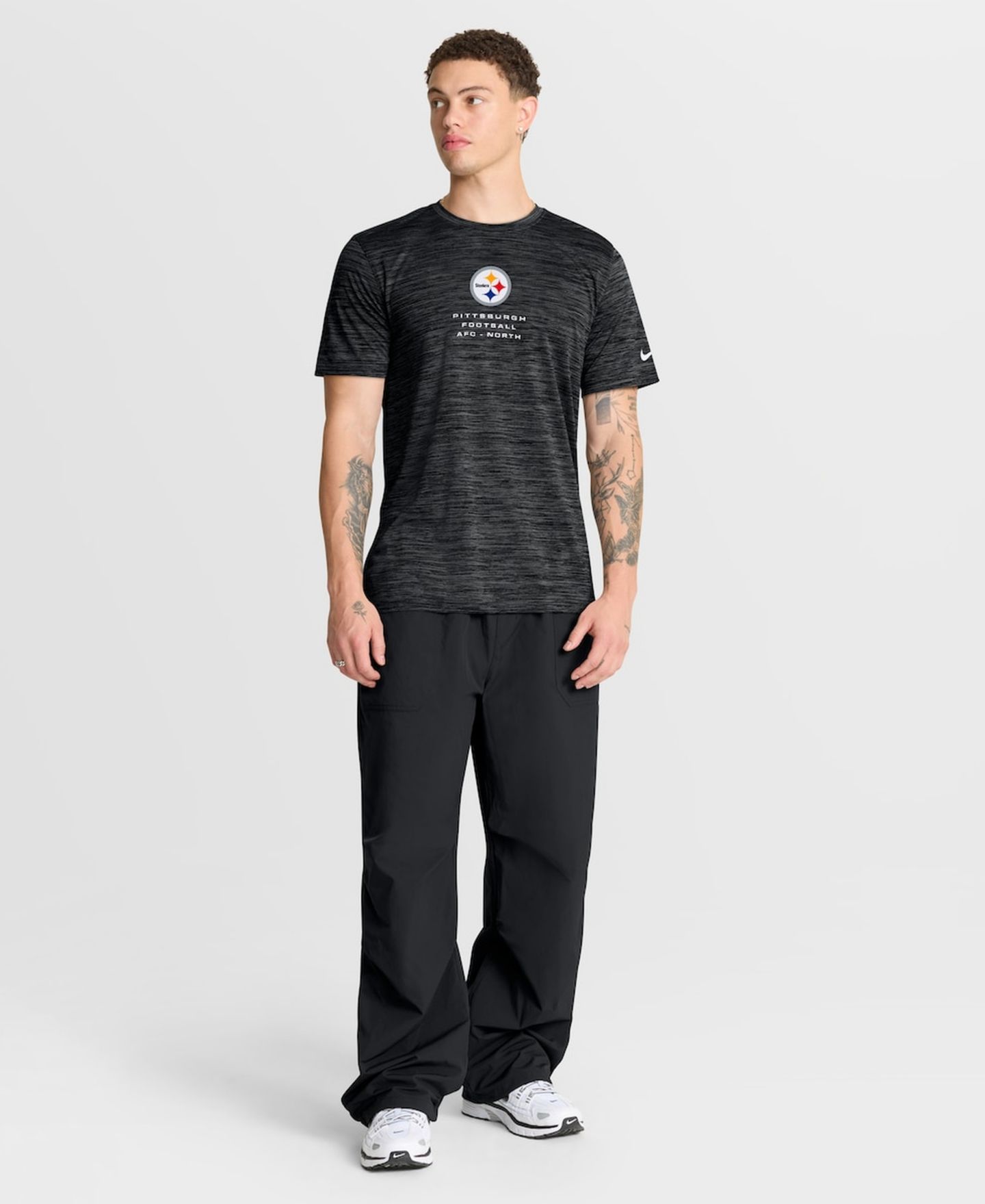 Мужская футболка Nike Black Pittsburgh Steelers Velocity Ball Carrier Dri-FIT — фото 5