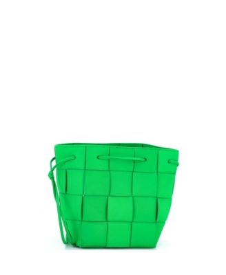 Small Cassette Bucket Bag Maxi Intrecciato Leather
