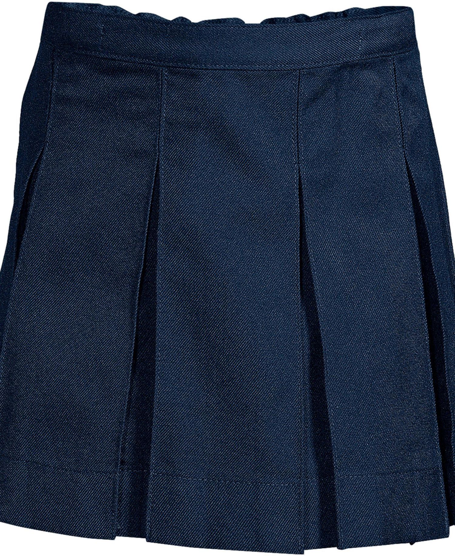 Big Girls Top of Knee Box Pleat Skirt