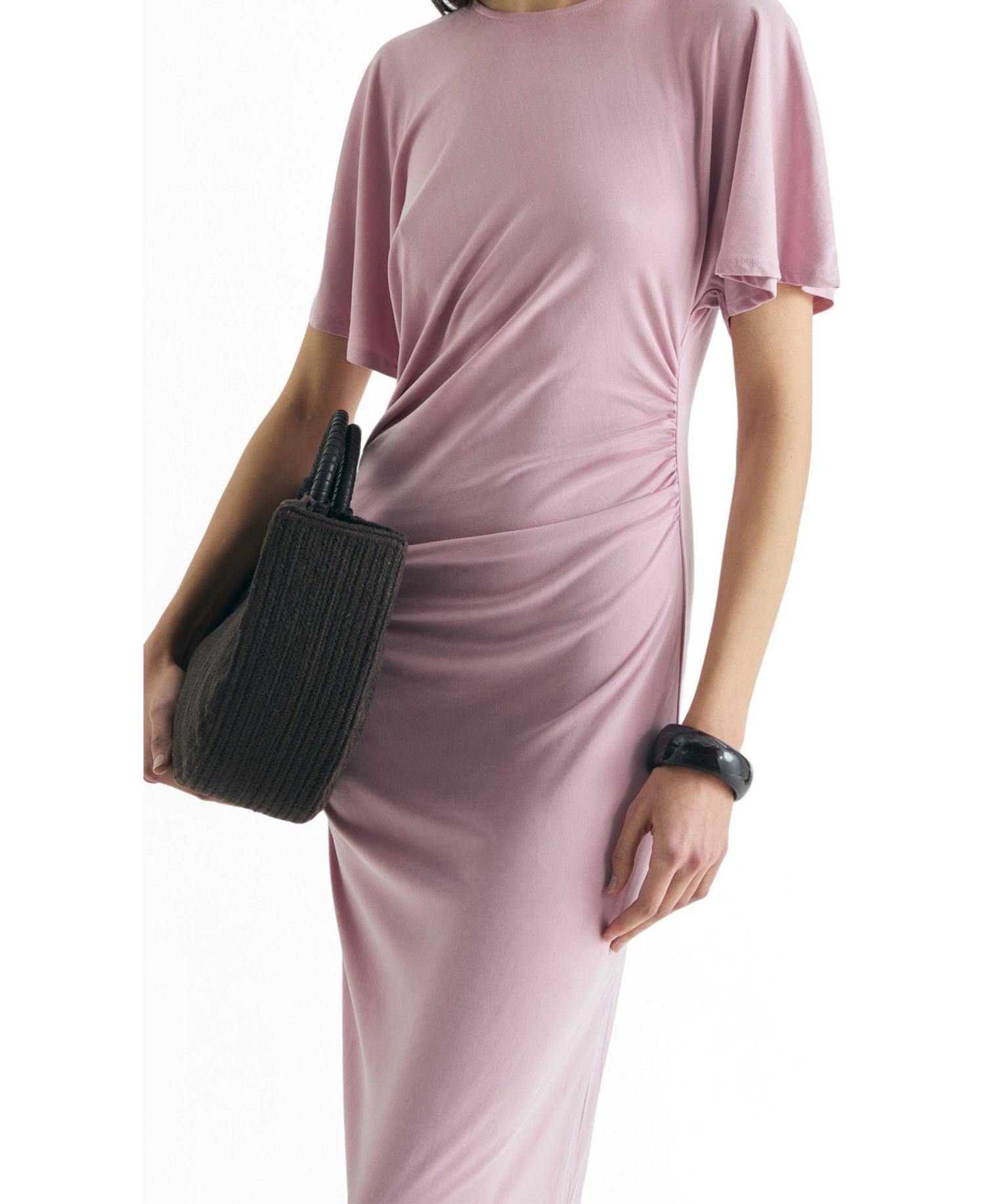 Women's Cupro Dress Gathers