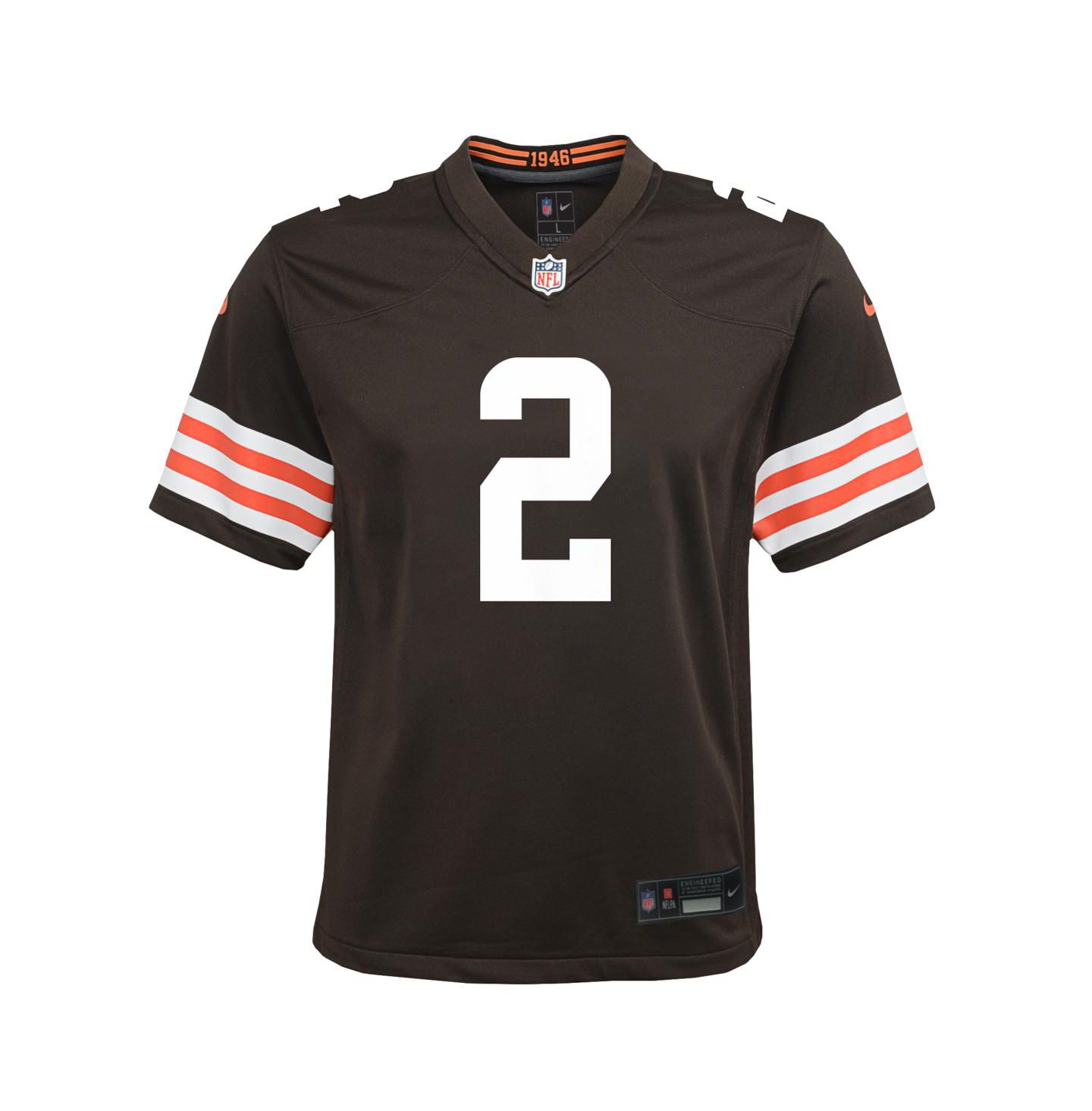 Детское джерси Nike Shedeur Sanders Cleveland Browns Game, Brown — фото 2