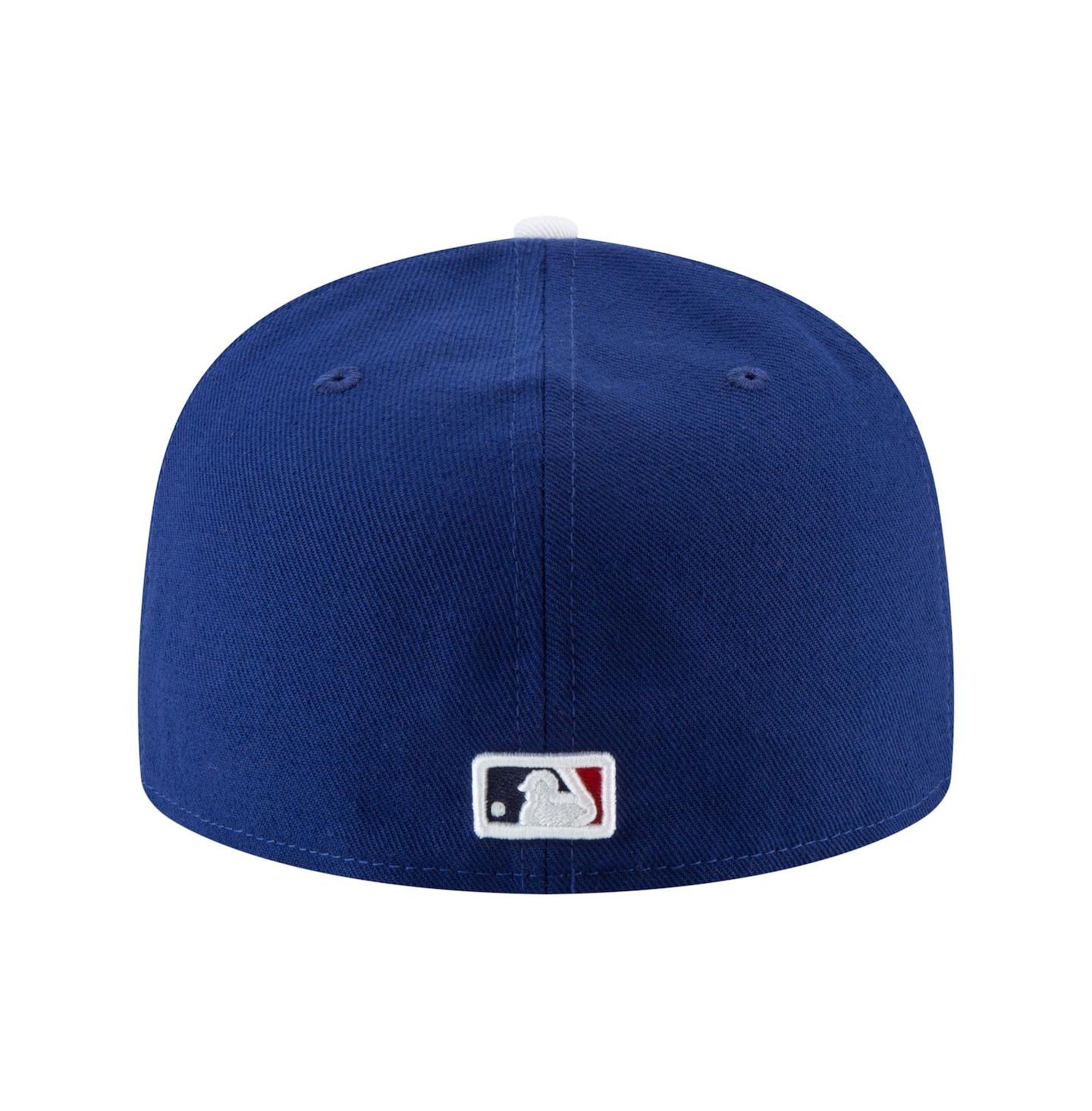 Мужская кепка New Era Royal Los Angeles Dodgers Blue Heaven On Earth Script Patch 59FIFTY Fitted Hat — фото 2