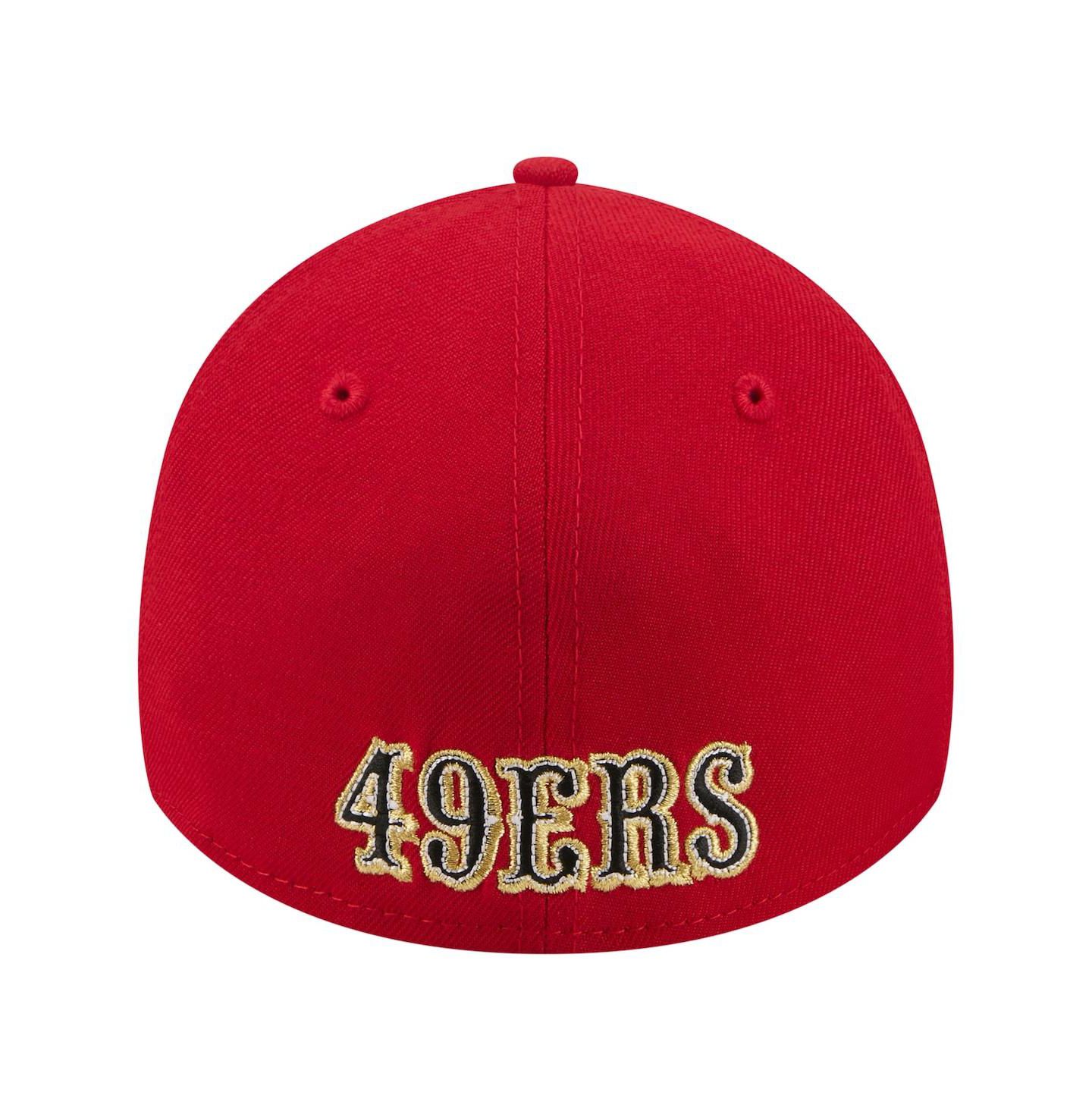 Мужская кепка New Era Red San Francisco 49ers Core Team 39THIRTY Flex Hat — фото 3