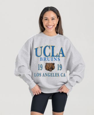 Women's Ash UCLA Bruins Premium Fleece Pullover Sweatshirt