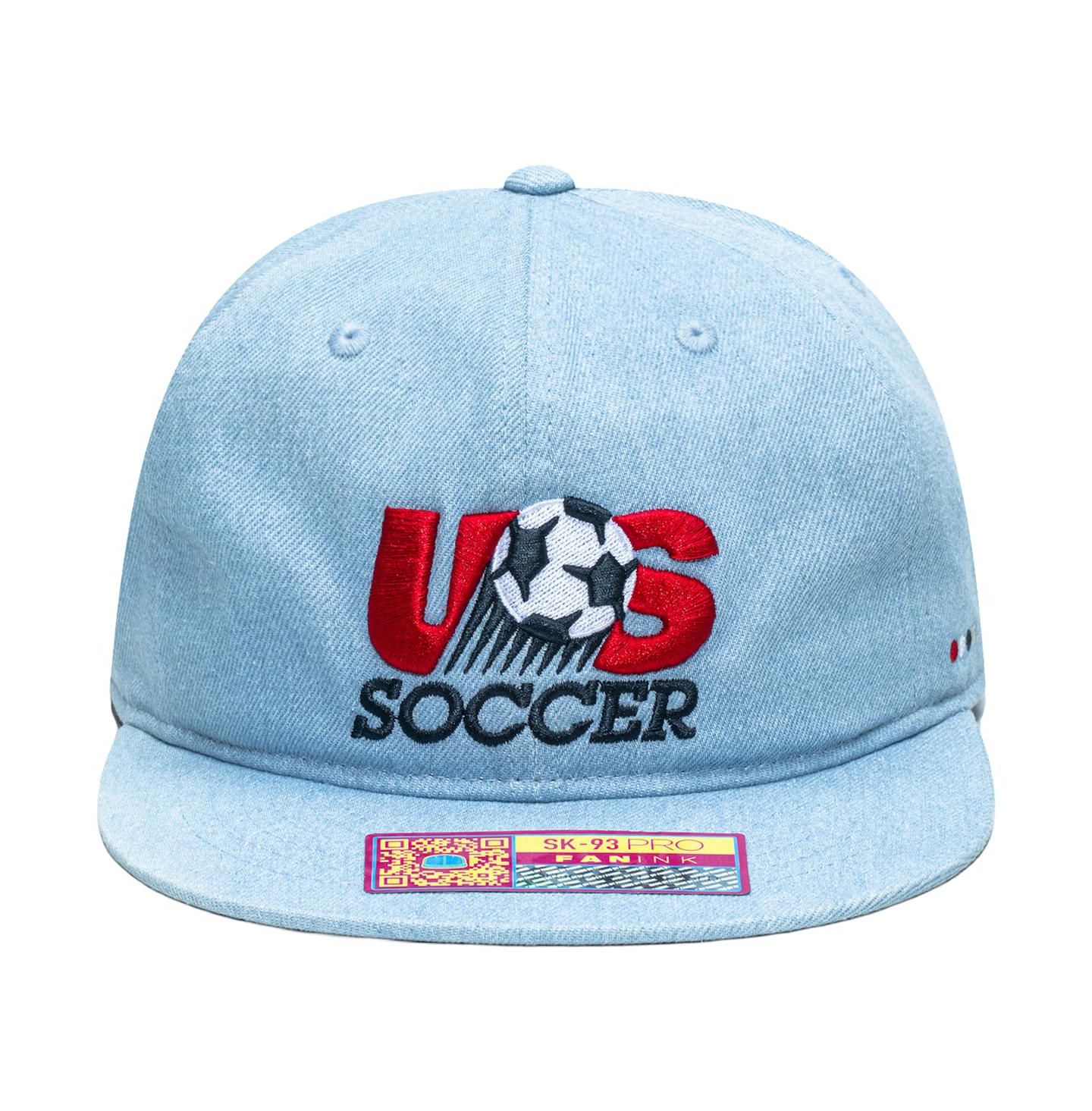 Кепка Fan Ink Light Blue Usmnt Making History Snapback Hat — фото 5