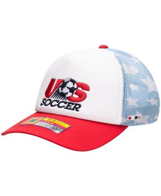 Men's and Women's White USMNT Making History Adjustable Trucker Hat