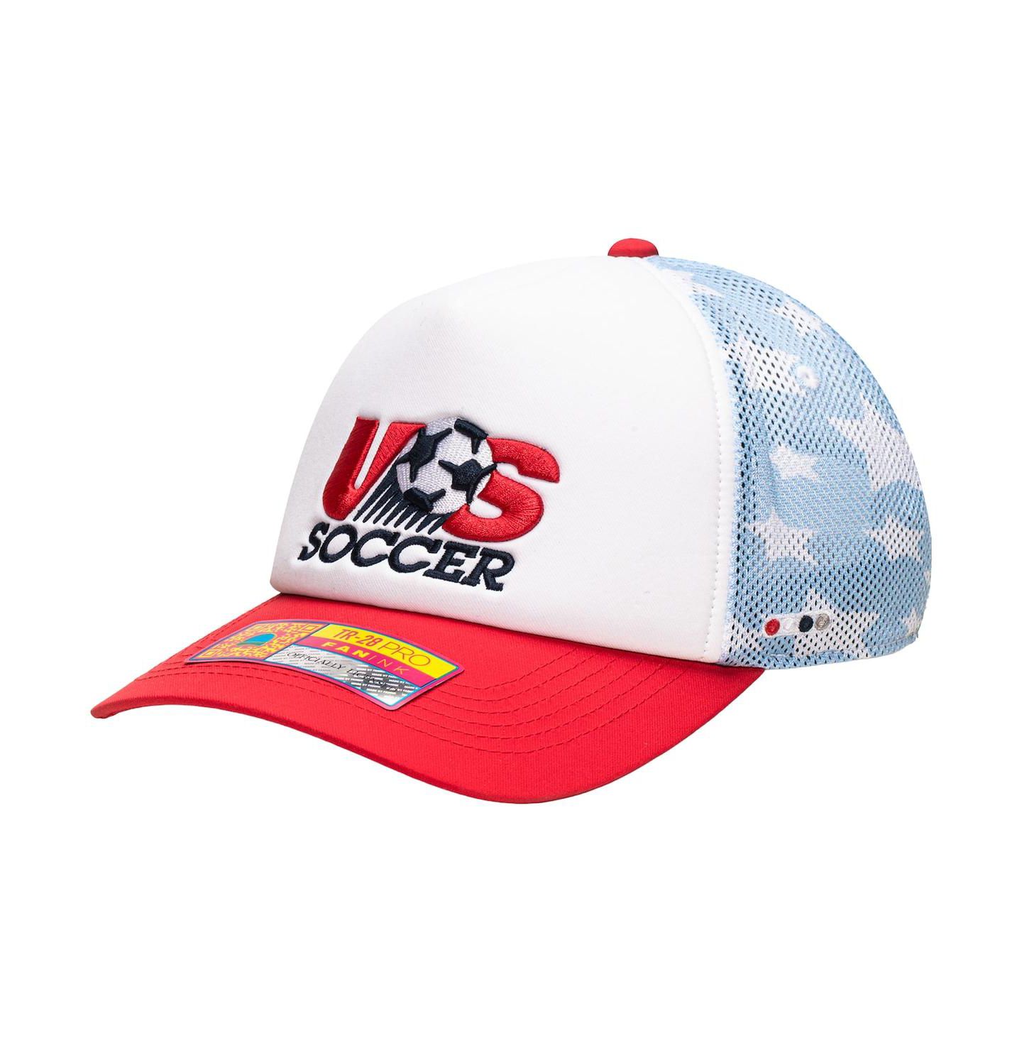Кепка Fan Ink White Usmnt Making History Adjustable Trucker Hat — фото 1