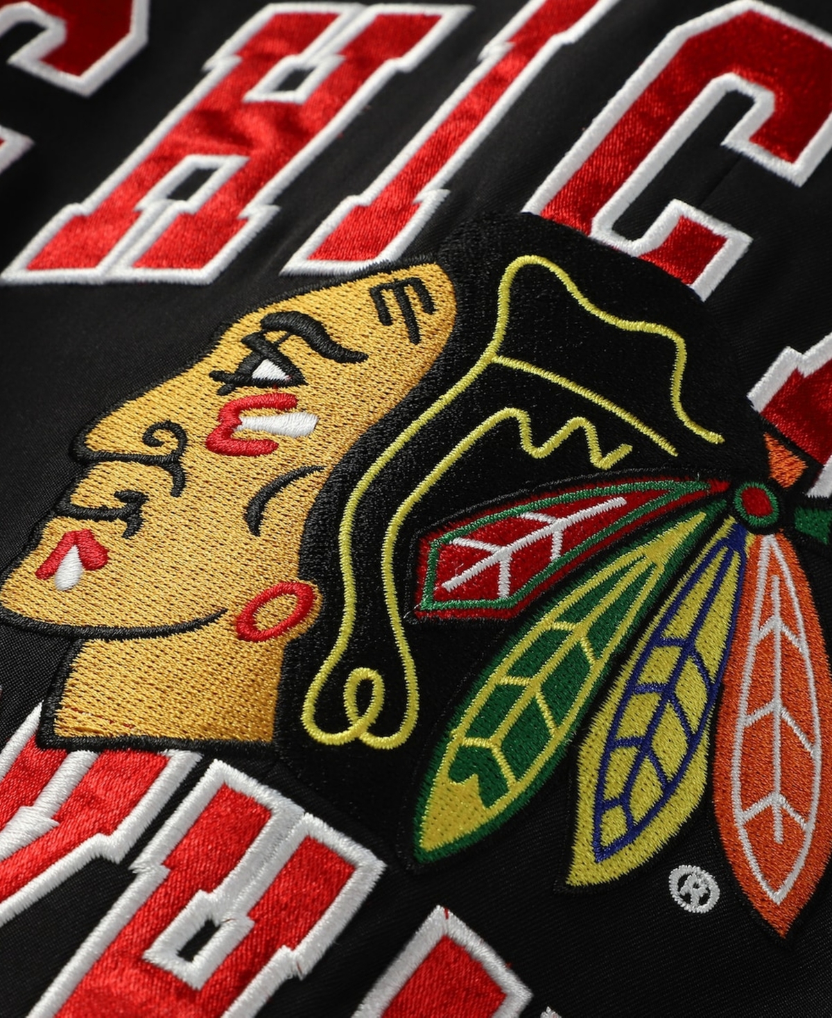 The Wild Collective Women's Black Chicago Blackhawks Original 6 Hooded Blazer