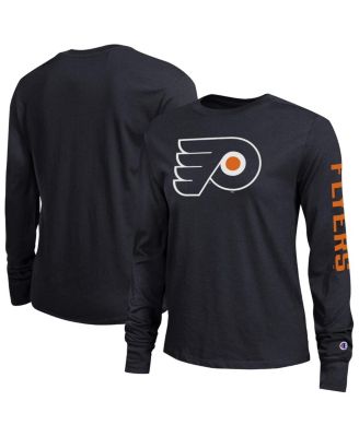 Women's Black Philadelphia Flyers 2-Hit Long Sleeve T-Shirt