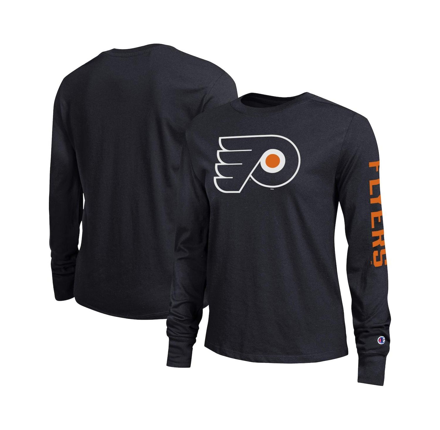 Women's Black Philadelphia Flyers 2-Hit Long Sleeve T-Shirt