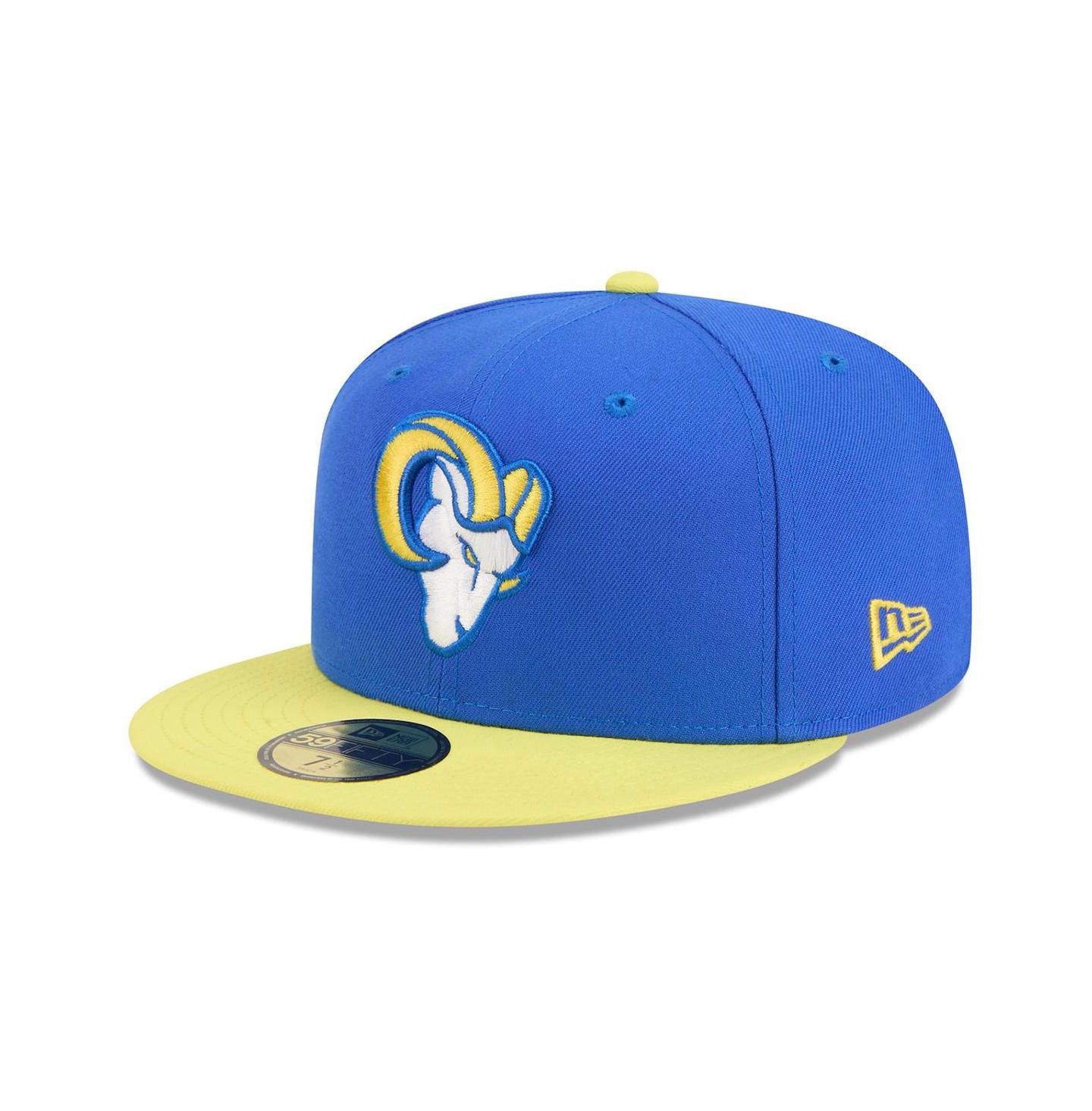 Мужская кепка New Era Royal/Gold Los Angeles Rams 59FIFTY Fitted Hat — фото 4