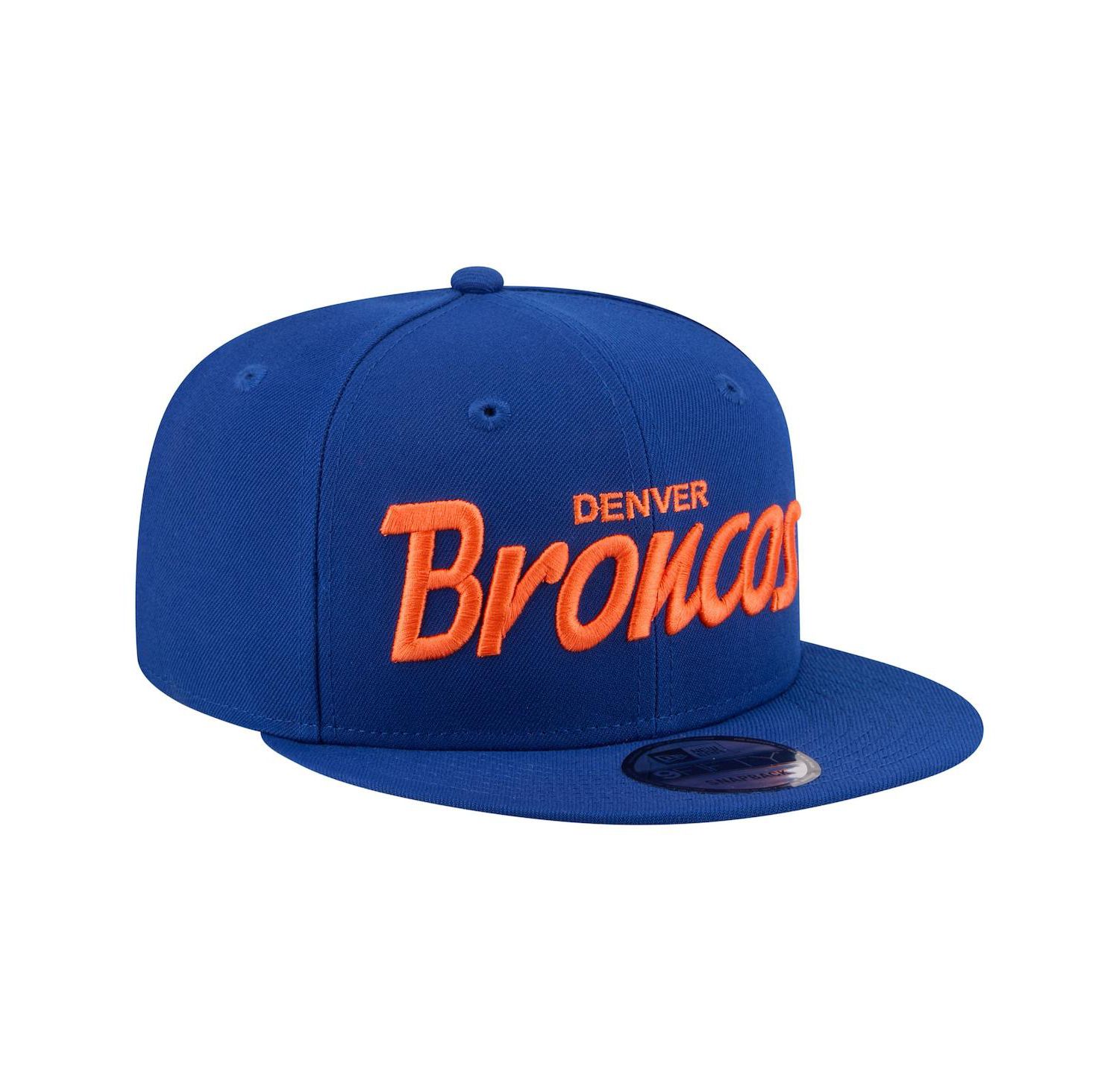 Men's Royal Denver Broncos Core Team Script 9FIFTY Snapback Hat