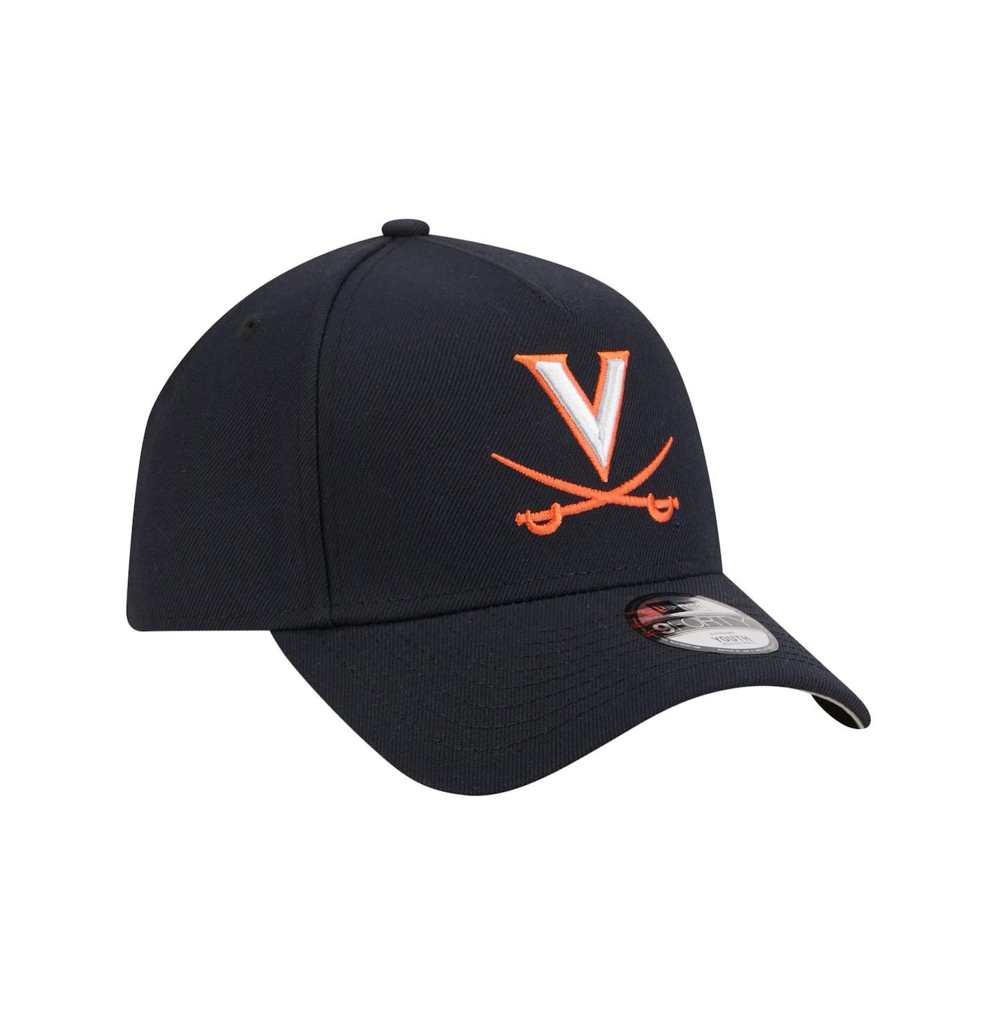 Детская кепка New Era Navy Virginia Cavaliers 9FORTY A-Frame Adjustable Hat — фото 4