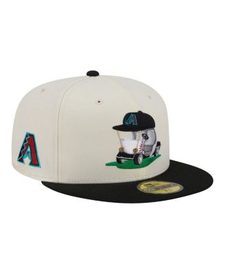 Men's Cream/Black Arizona Diamondbacks Bullpen Cart 59FIFTY Fitted Hat