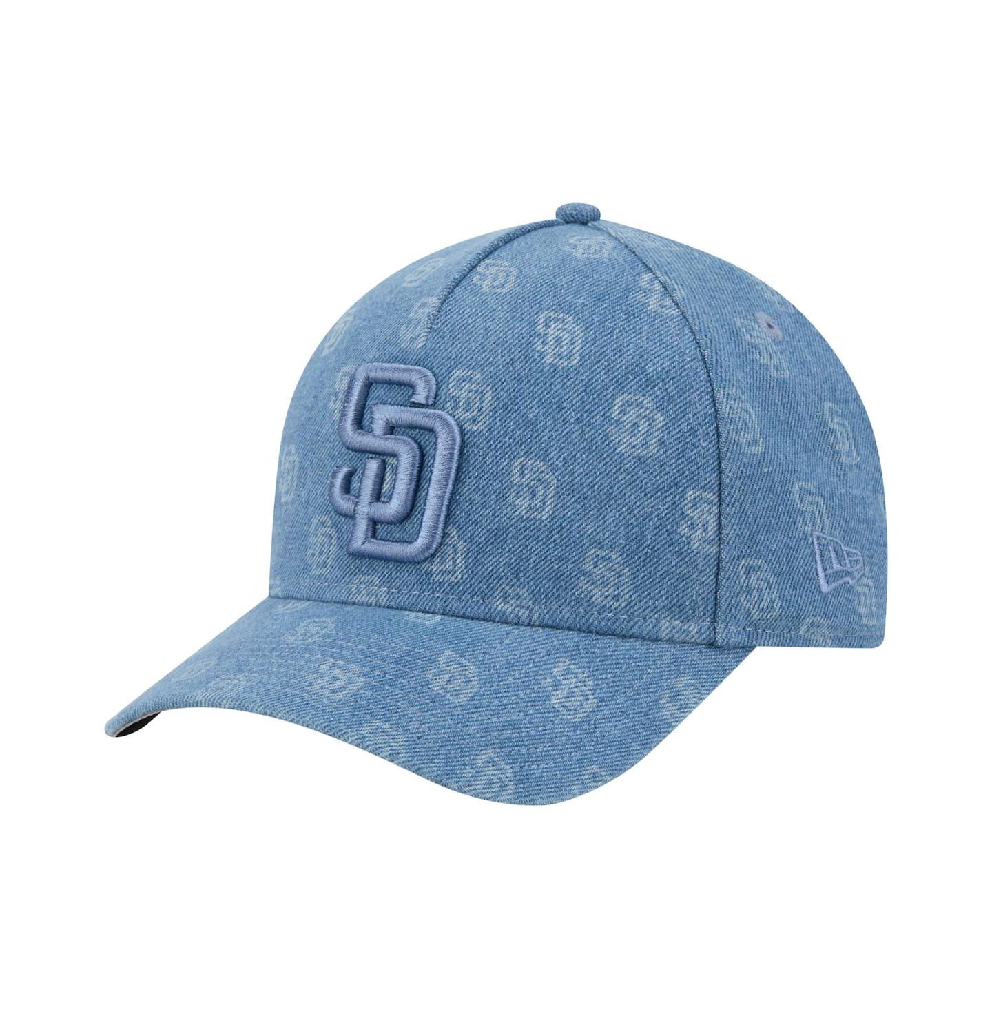 Кепка унисекс New Era 9FORTY A-Frame San Diego Padres, регулируемая, Denim — фото 1