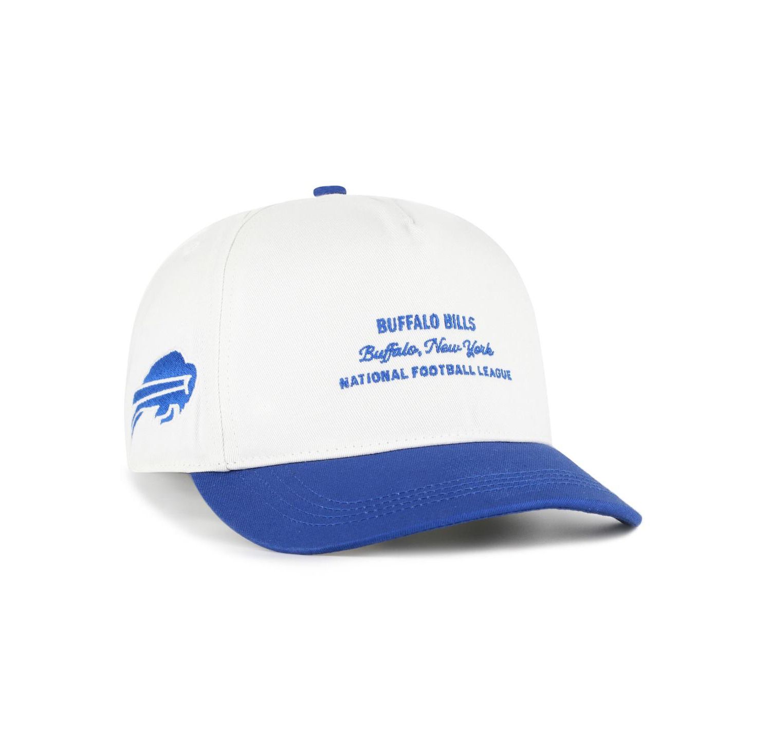 Men's White Buffalo Bills Contemporary Two-Tone Hitch Adjustable Hat