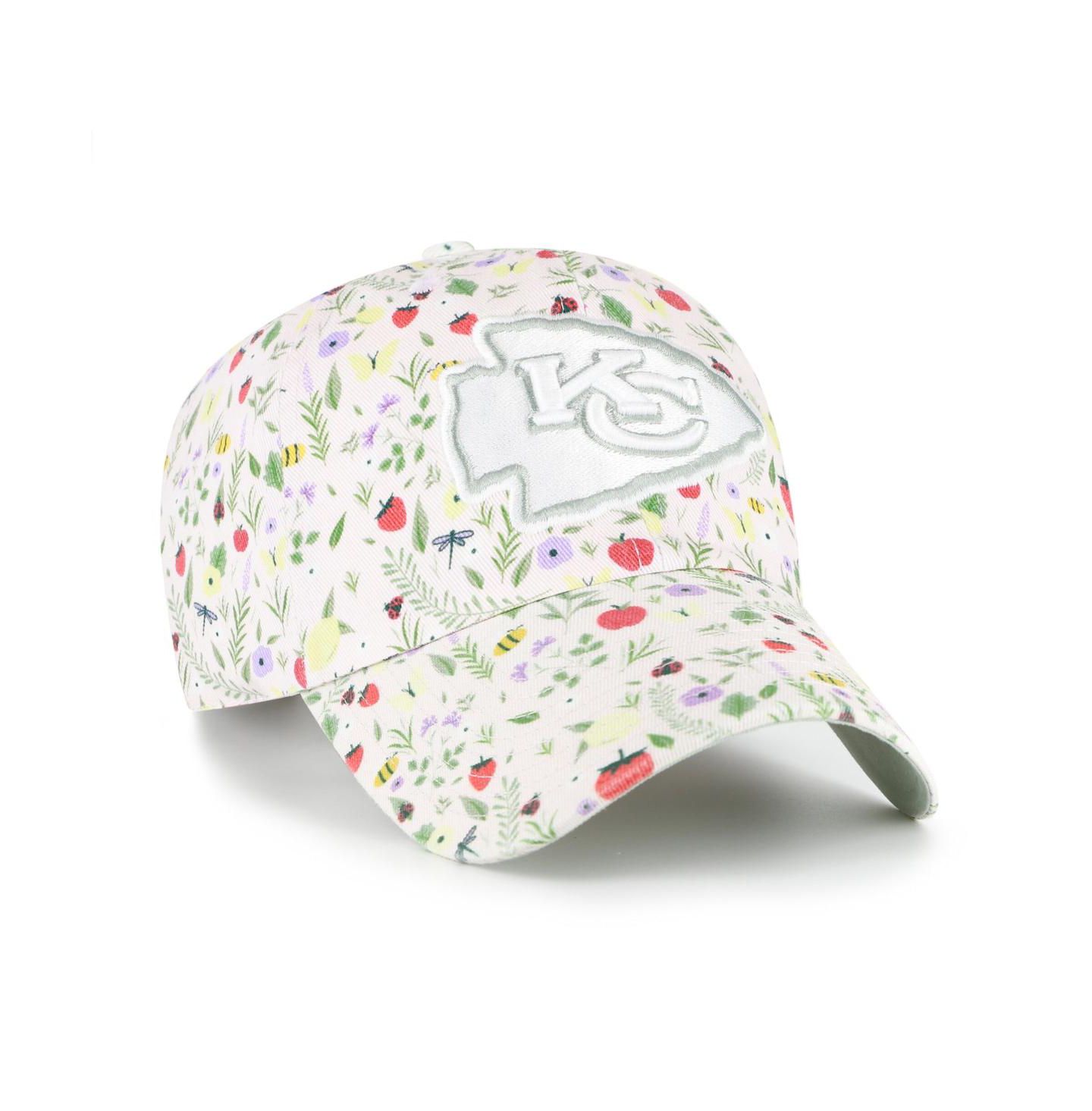 Кепка '47 Brand Light Pink Kansas City Chiefs Posey Clean Up Adjustable Hat для девочек — фото 4