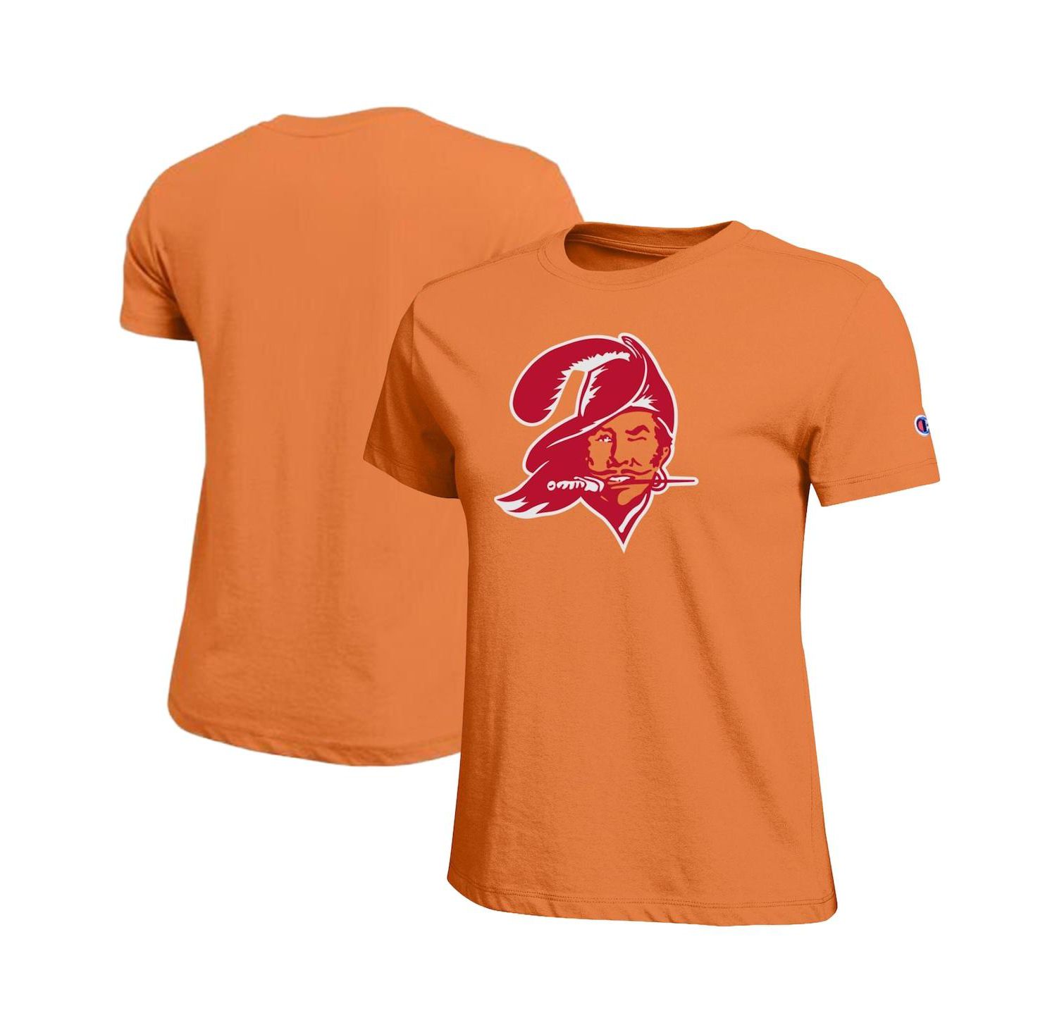 Women's Orange Tampa Bay Buccaneers Logo T-Shirt