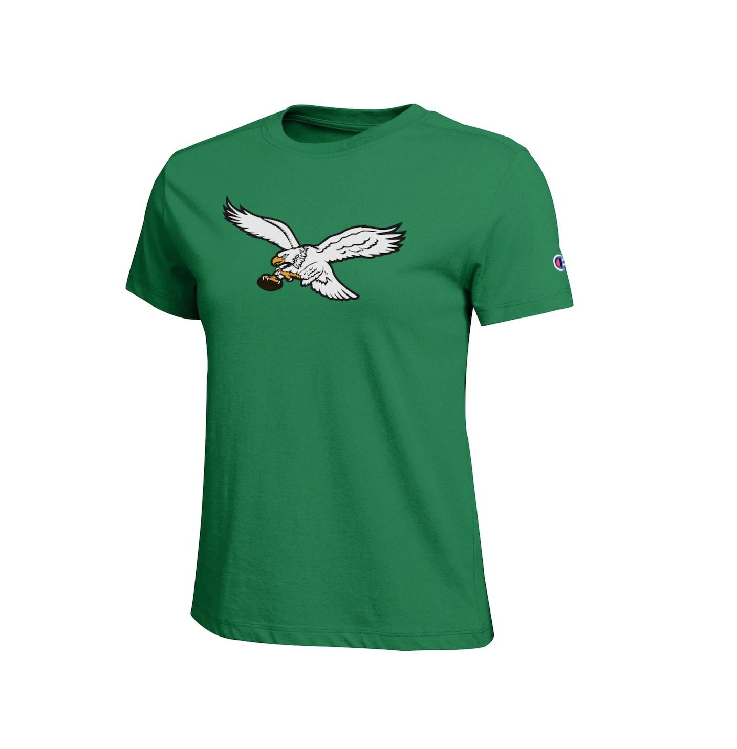 Женская футболка Champion Kelly Green Philadelphia Eagles Logo — фото 3